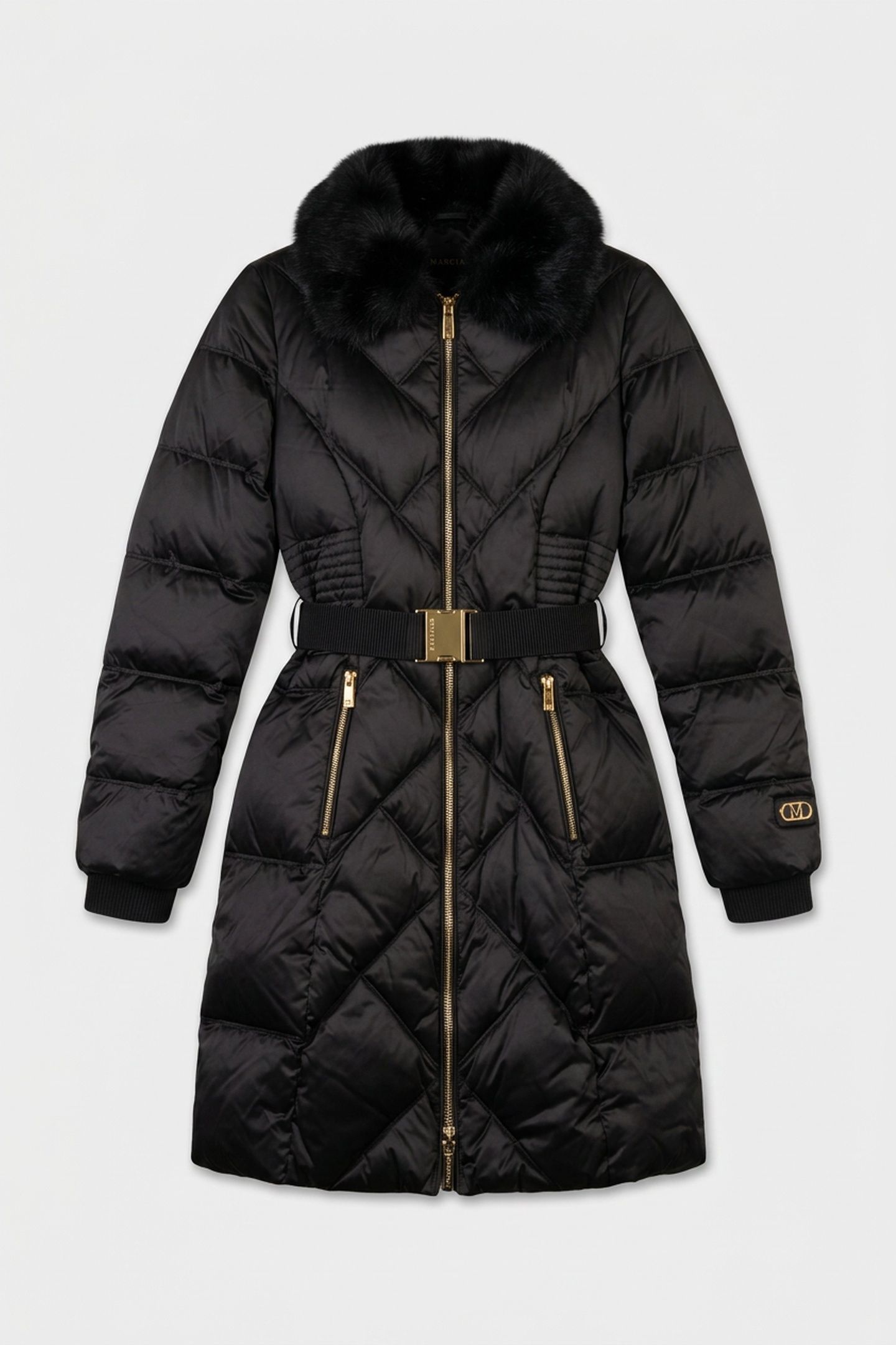 ELLY DOWN MIDI JACKE JET BLACK A996 3