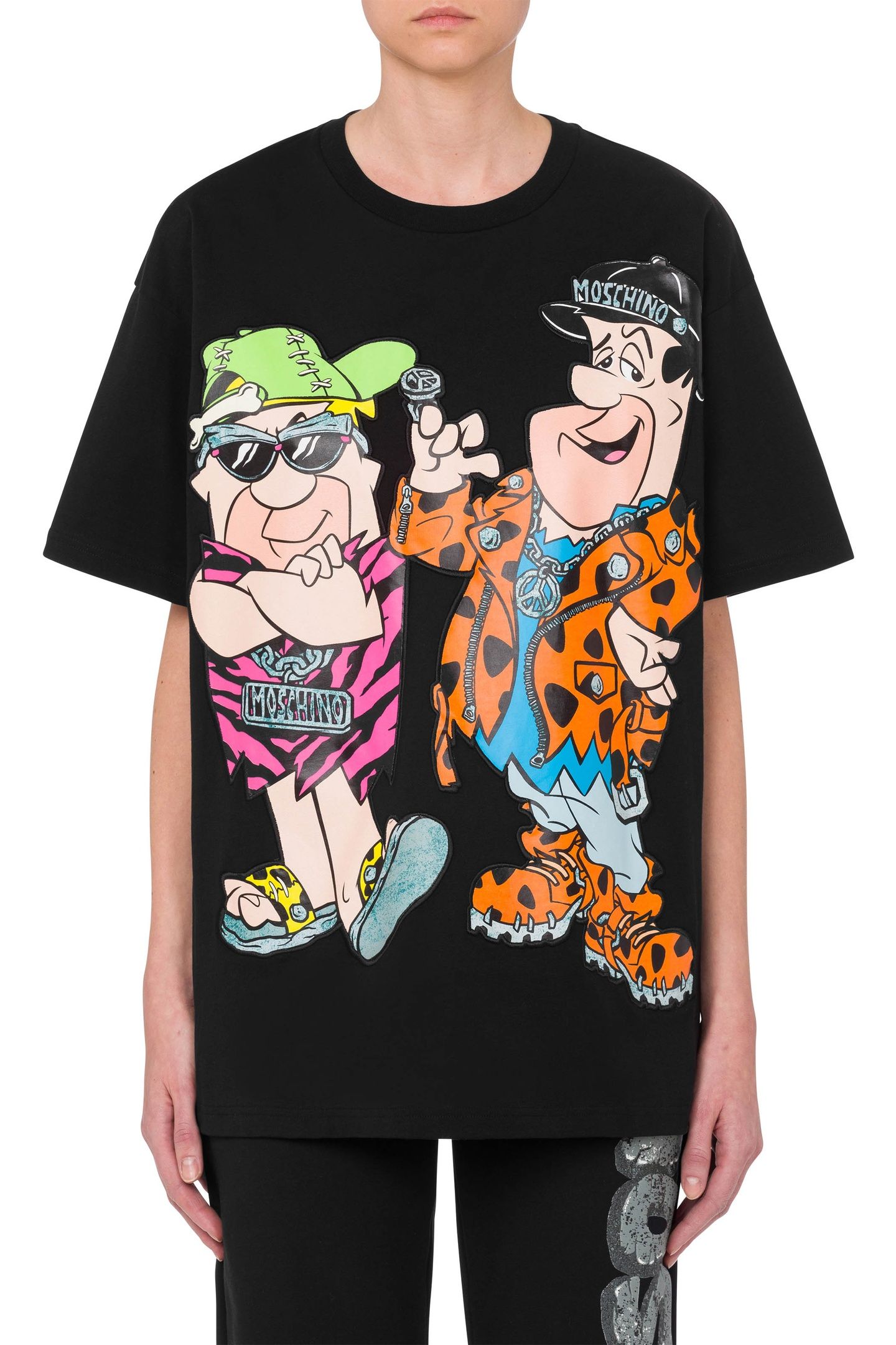 MOSCHINO X THE FLINTSTONES™ T-SHIRT BLACK 1