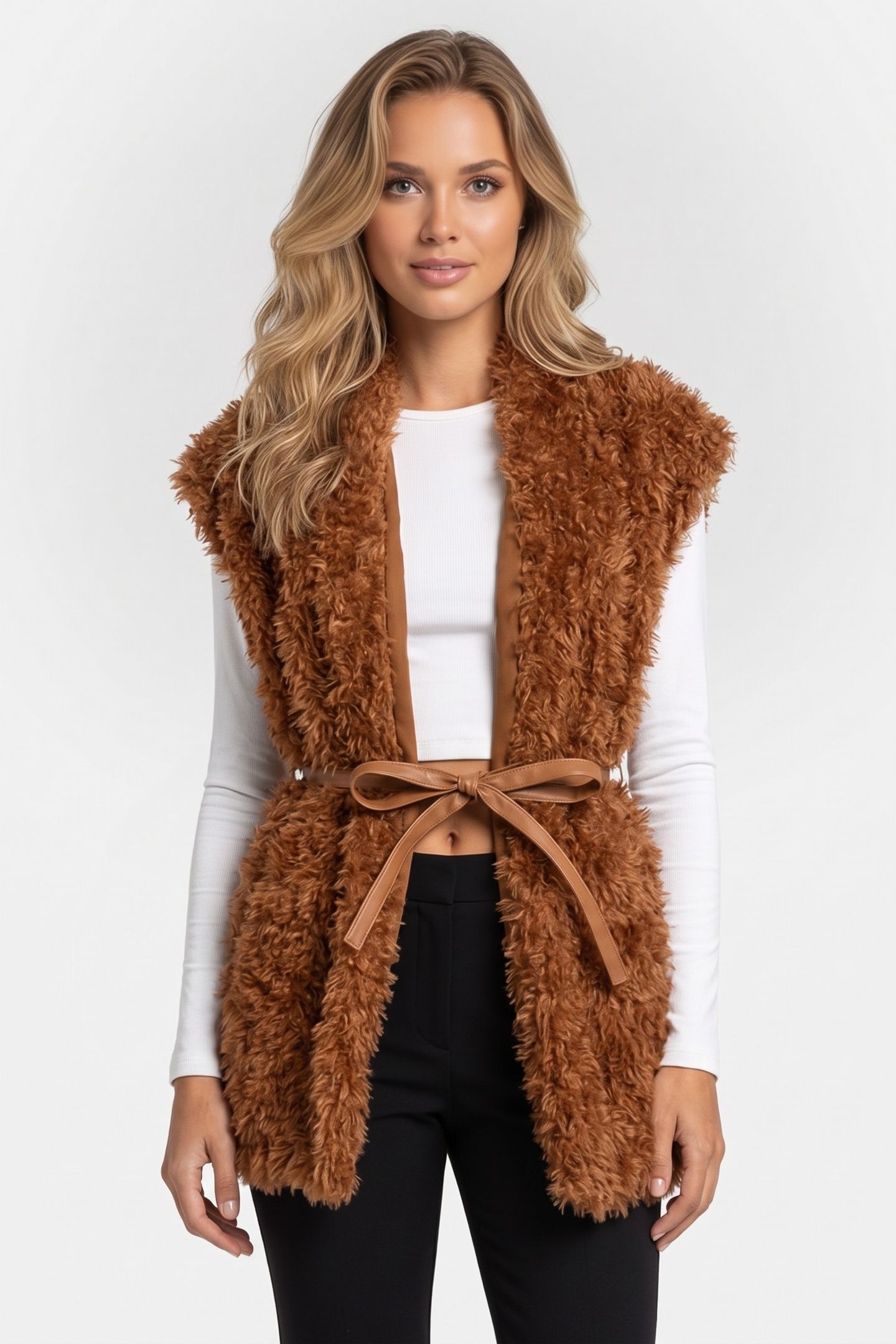 DIAZ GILET BROWN 1