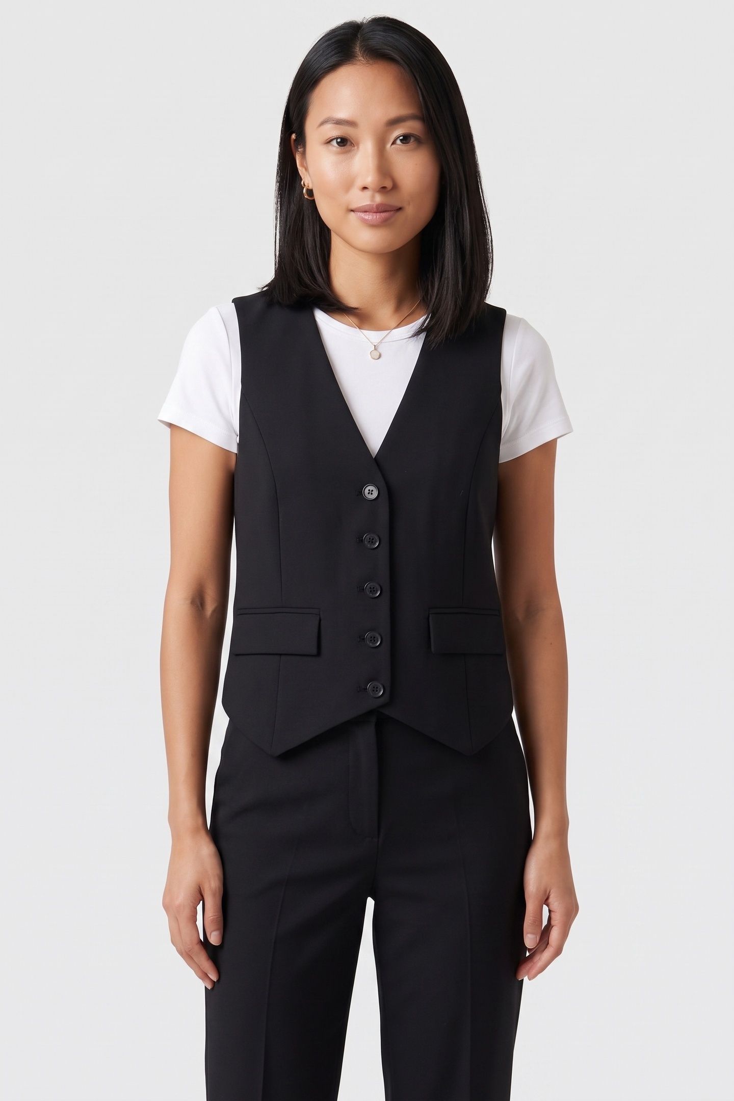 ES ALISSA WAISTCOAT BLACK 1