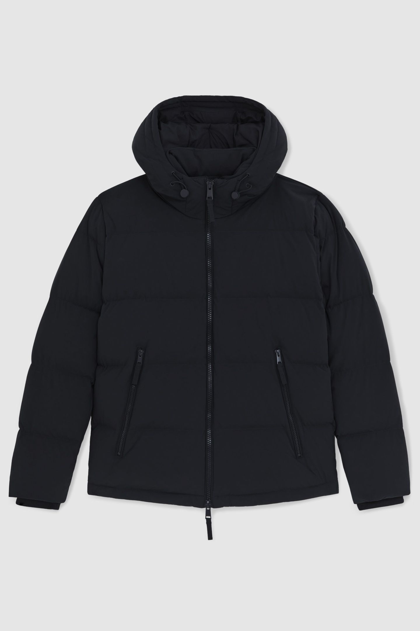 LS QUILTED ZIP THROUGH PUFFER JACKET NAVY 4
