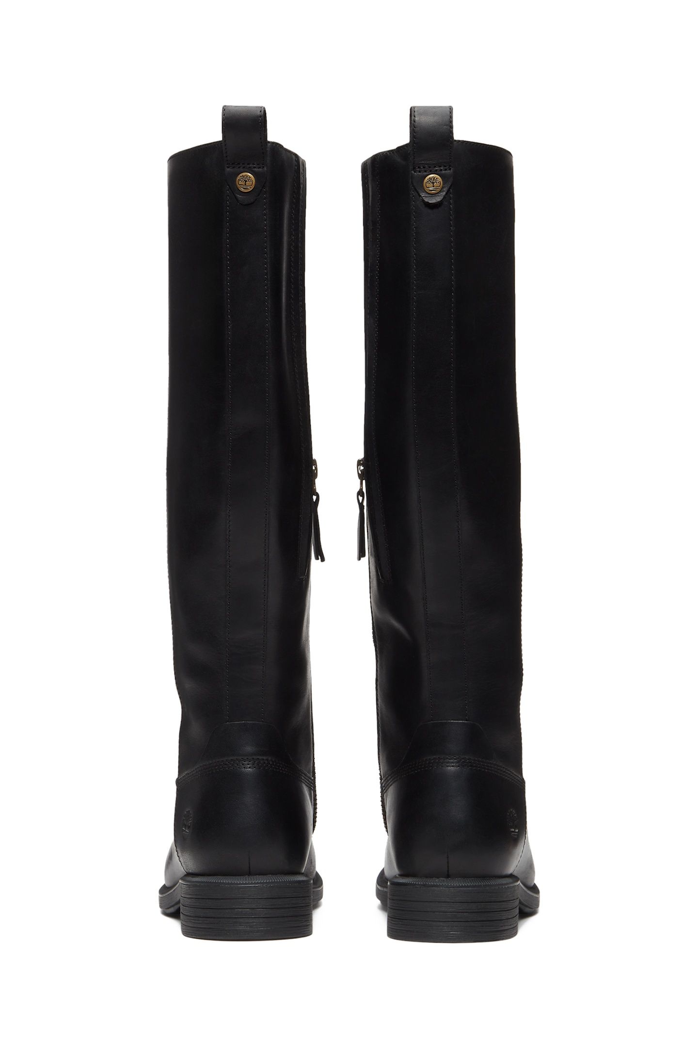 VERONA SQUARE TALL ZIP UP BOOT BLACK FULL GRAIN 4