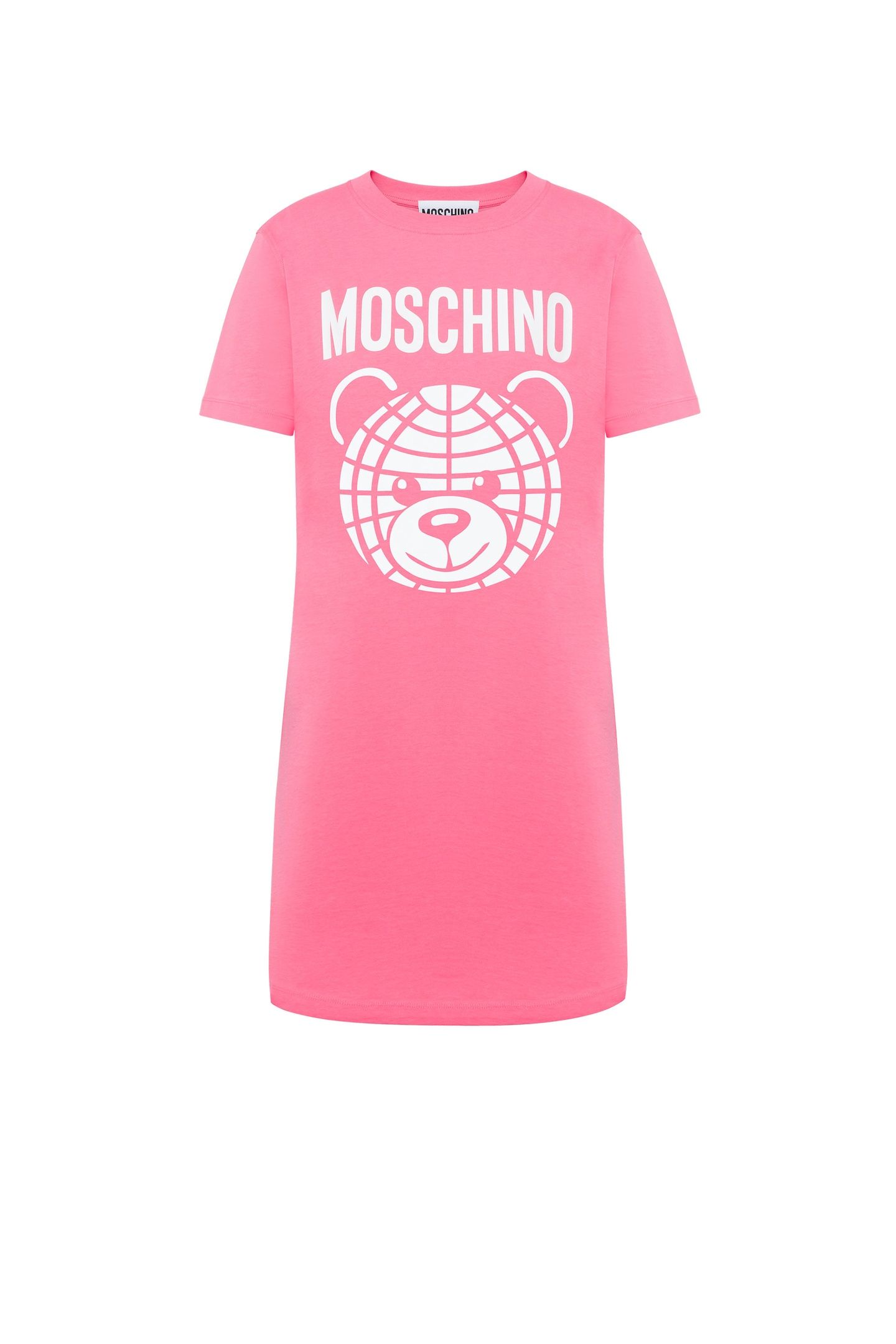 MOSCHINO TEDDY BEAR ORGANIC JERSEY DRESS PINK 3