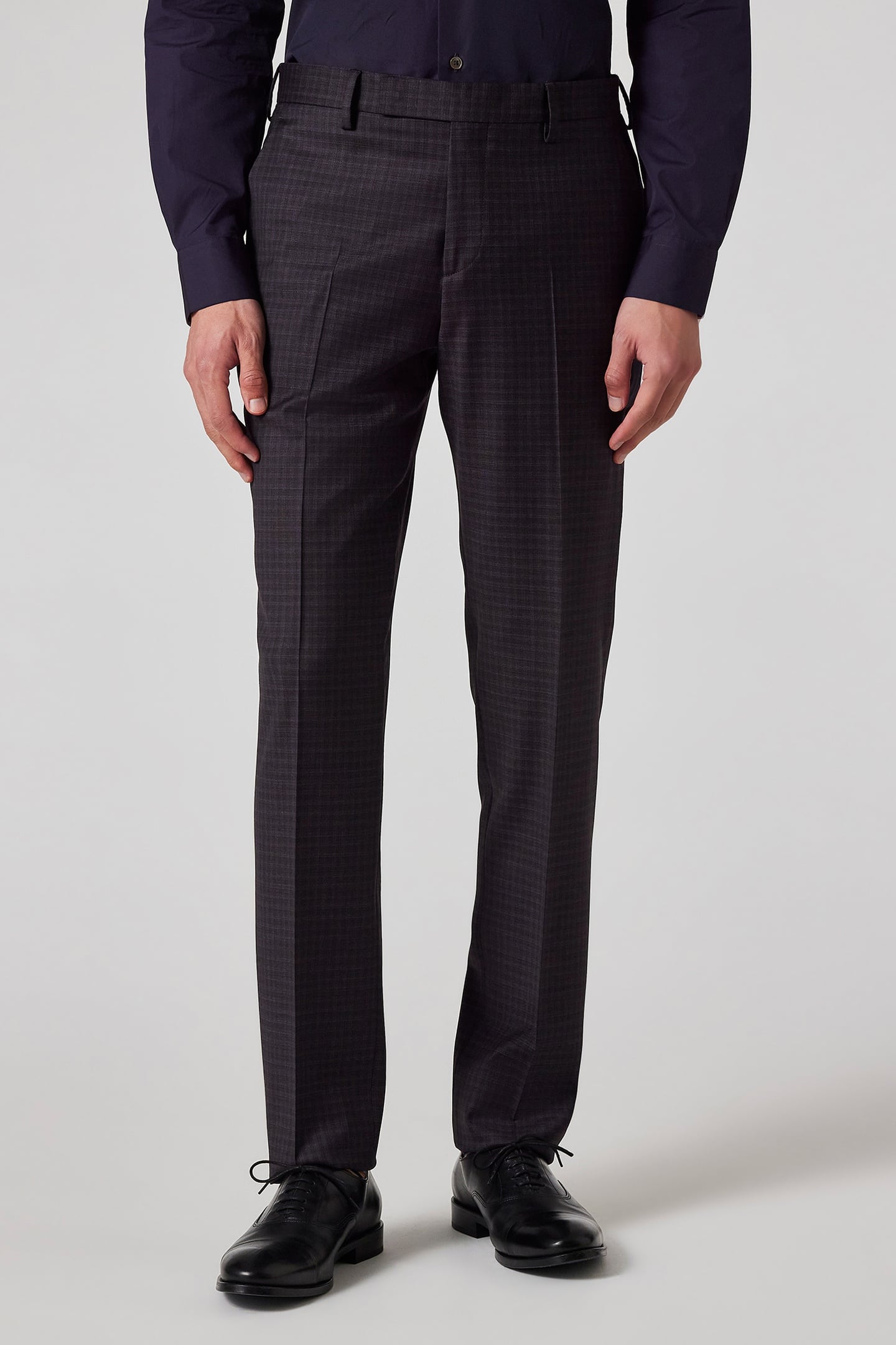 MENS TAILORED FIT 2BTN SUIT DARK VIOLET 4