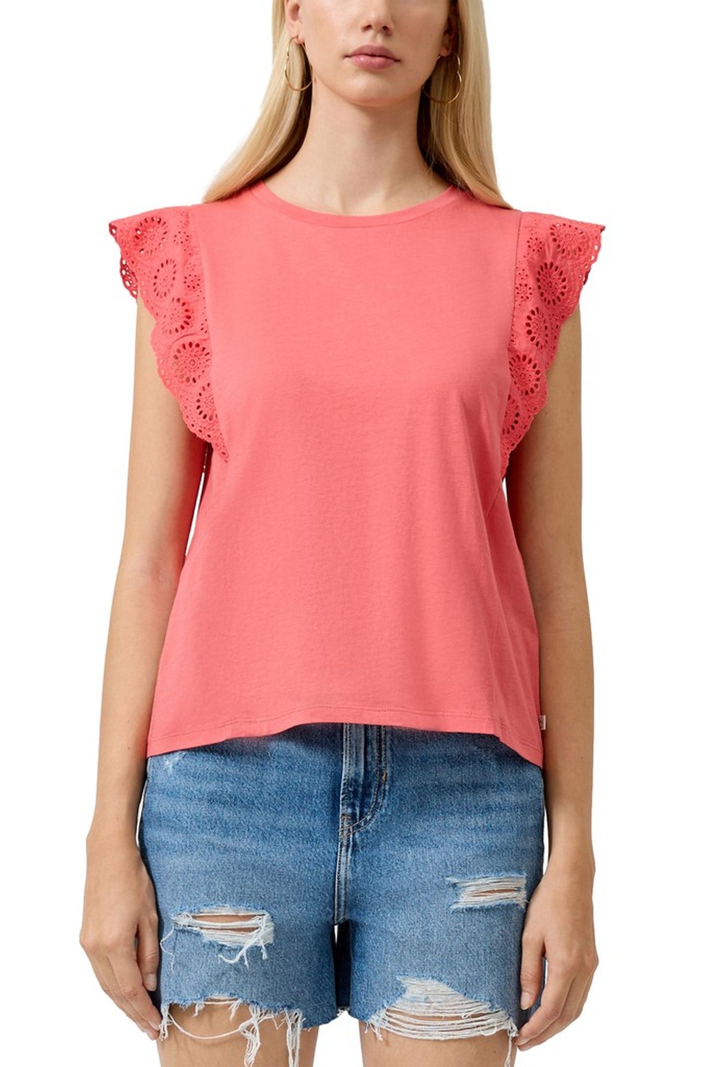 S.OLIVER-QS T-SHIRTS CORALRED 1