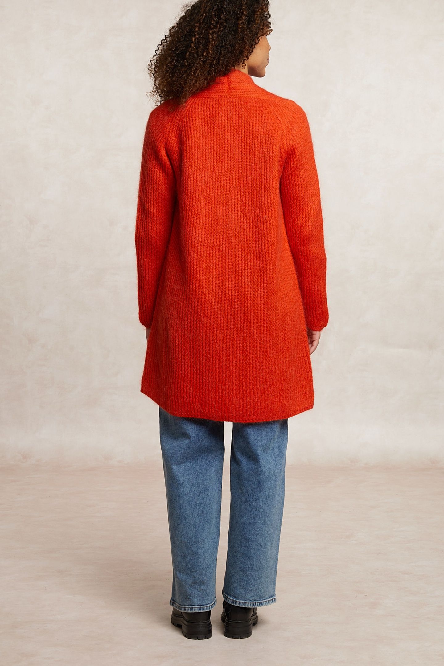 LONG CARDIGAN LONG SLEEVES ORANGE 2