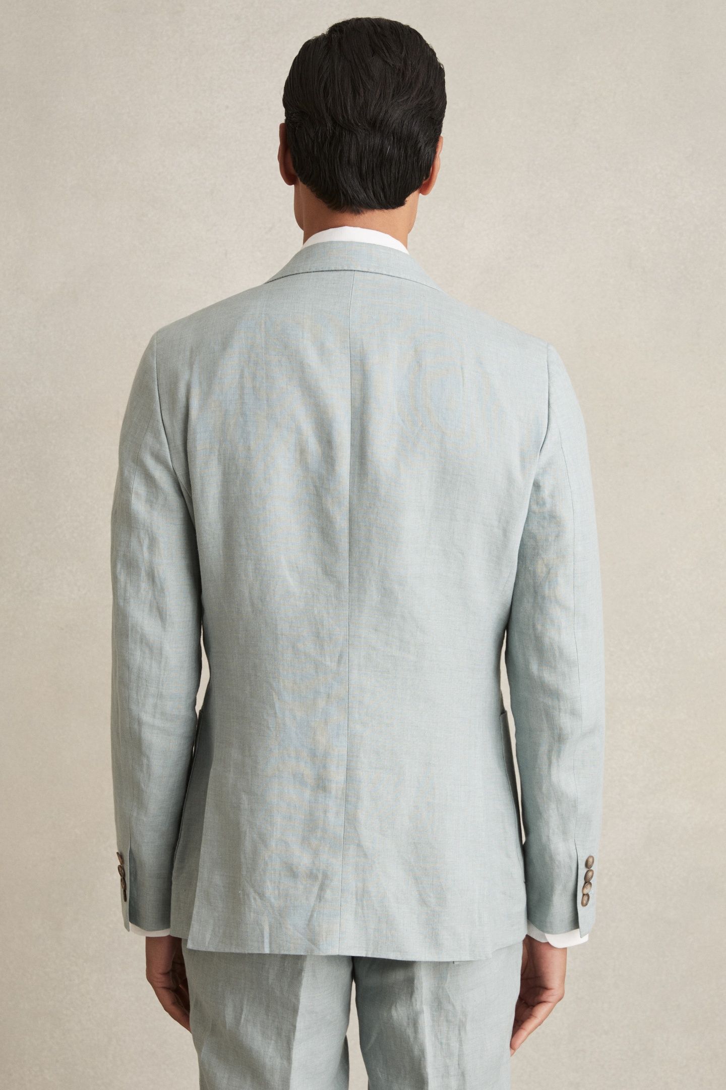 SB 2B NOTCH LINEN BLAZER OCEAN GREEN 3