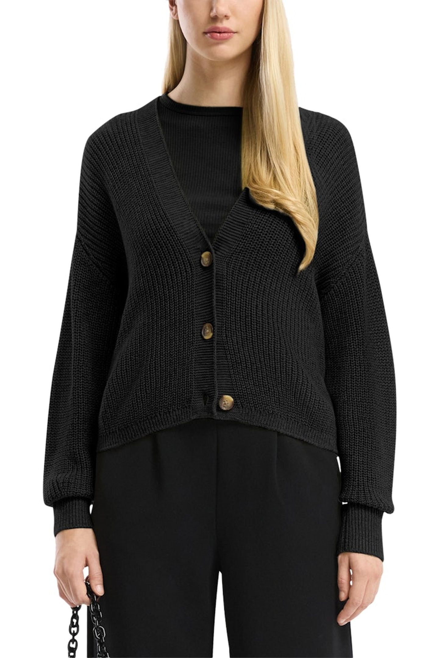 S.OLIVER-QS CARDIGAN BLACK 1
