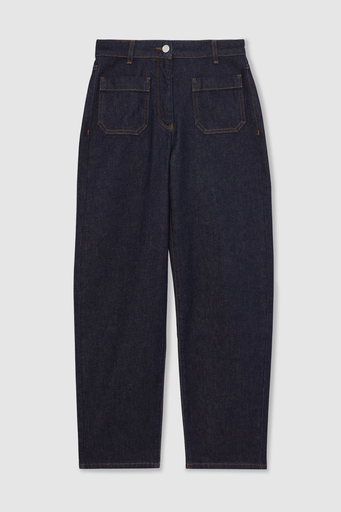 STRAIGHT PATCH POCKET JEAN DARK BLUE 4