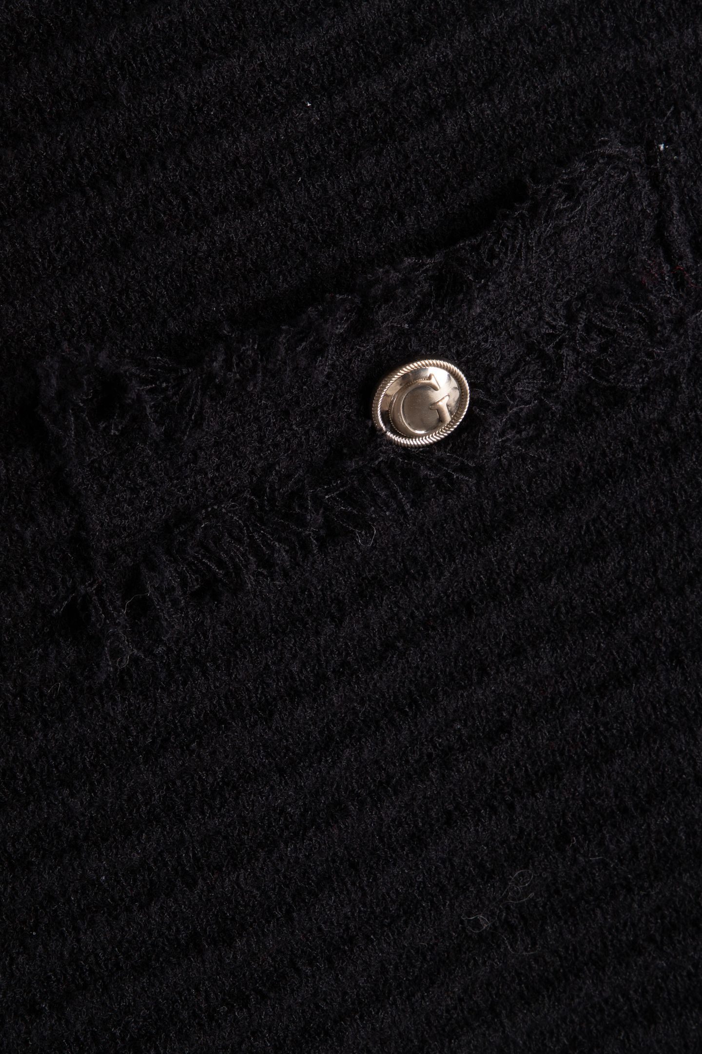 MALINA OTTOMAN BOUCL JET BLACK A996 4