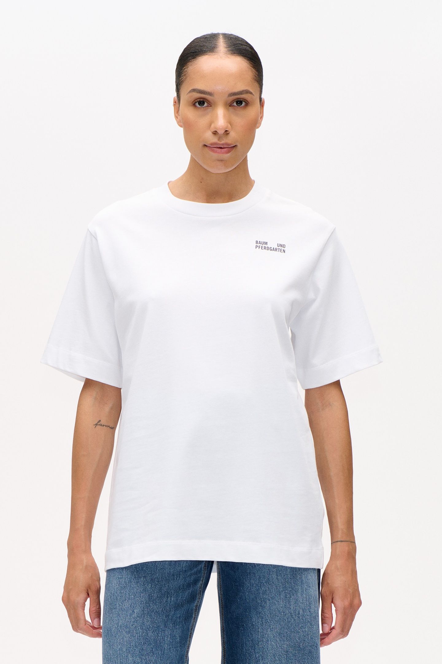 JANINA T-SHIRT NAVY CHECK 2