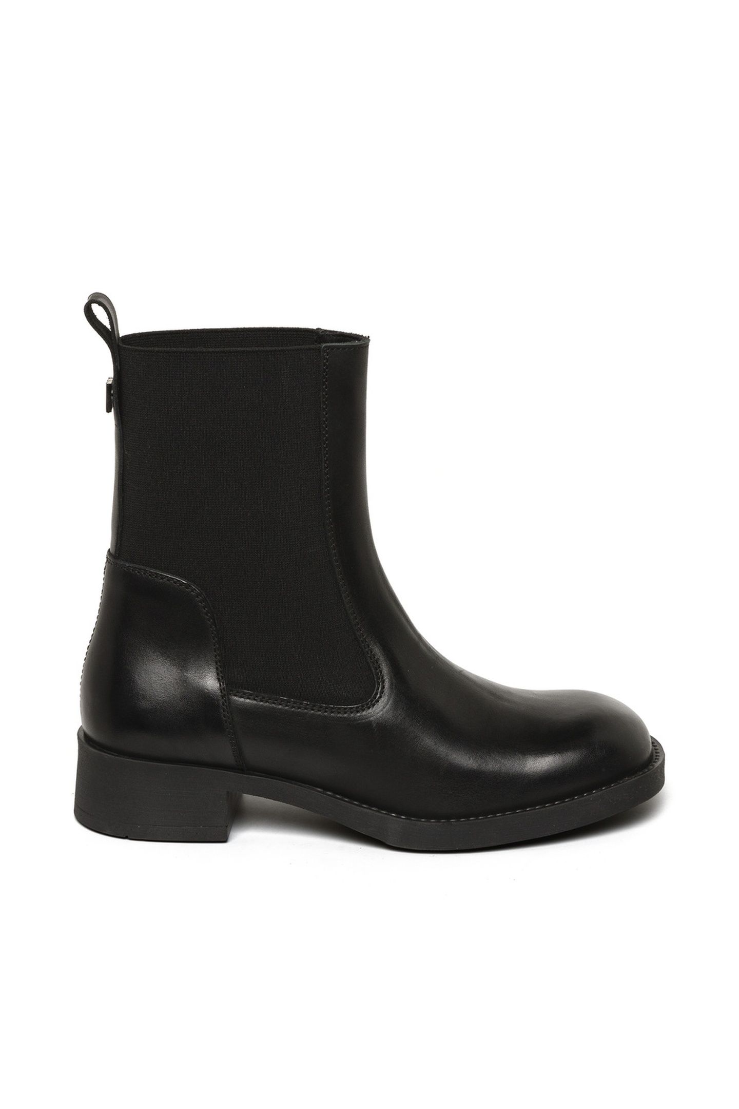 ZAHRINE BOOTIES BLACK LEATHER 1