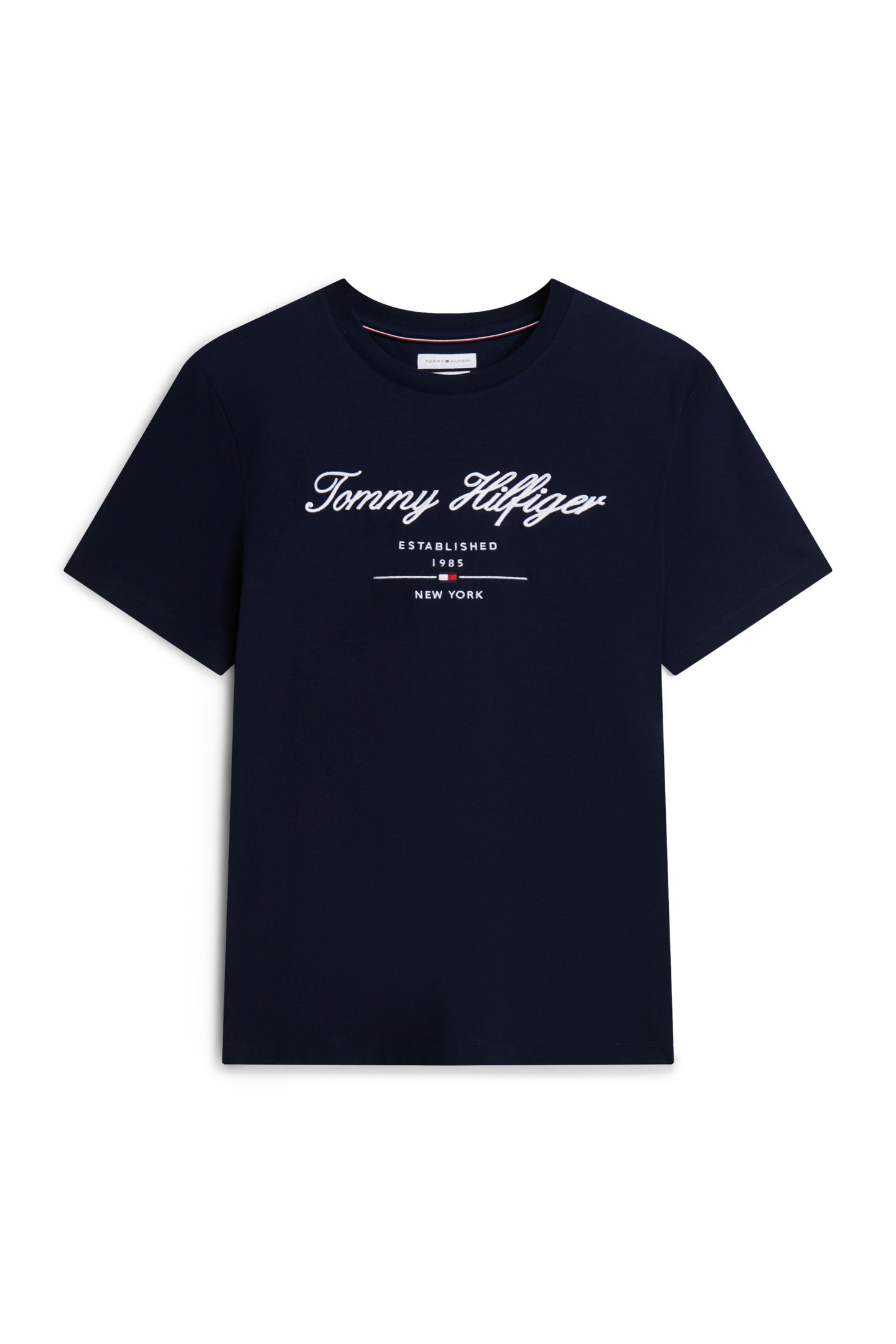 SCRIPT LOGO T-SHIRT NAVY BLUE 5