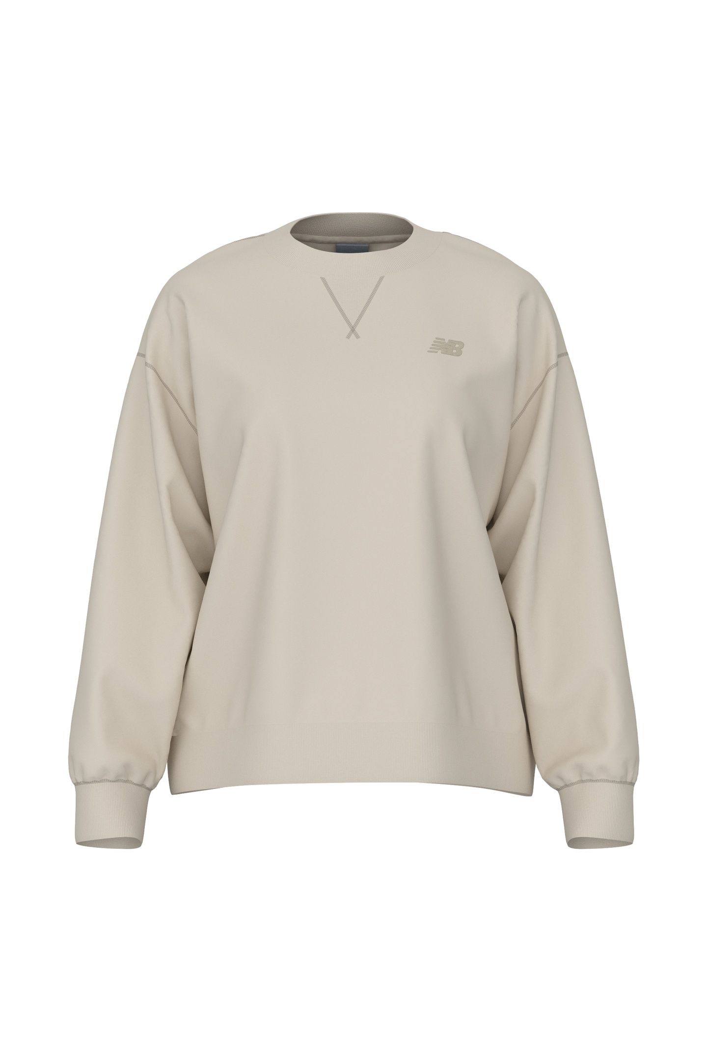 ATHLETICS FRENCH TERRY CREW LINEN 3