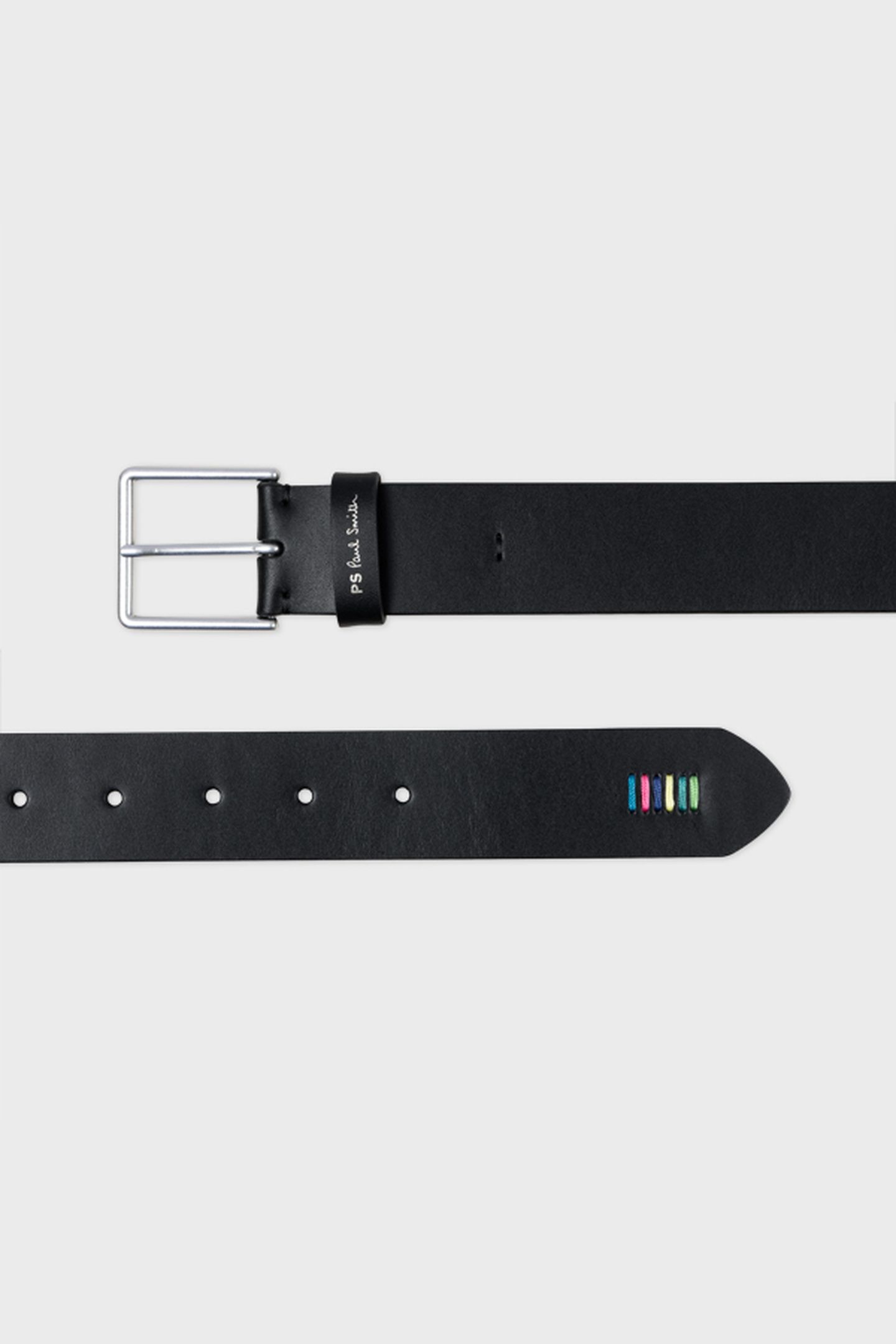 MEN BELT PS STITCH BLACK 6