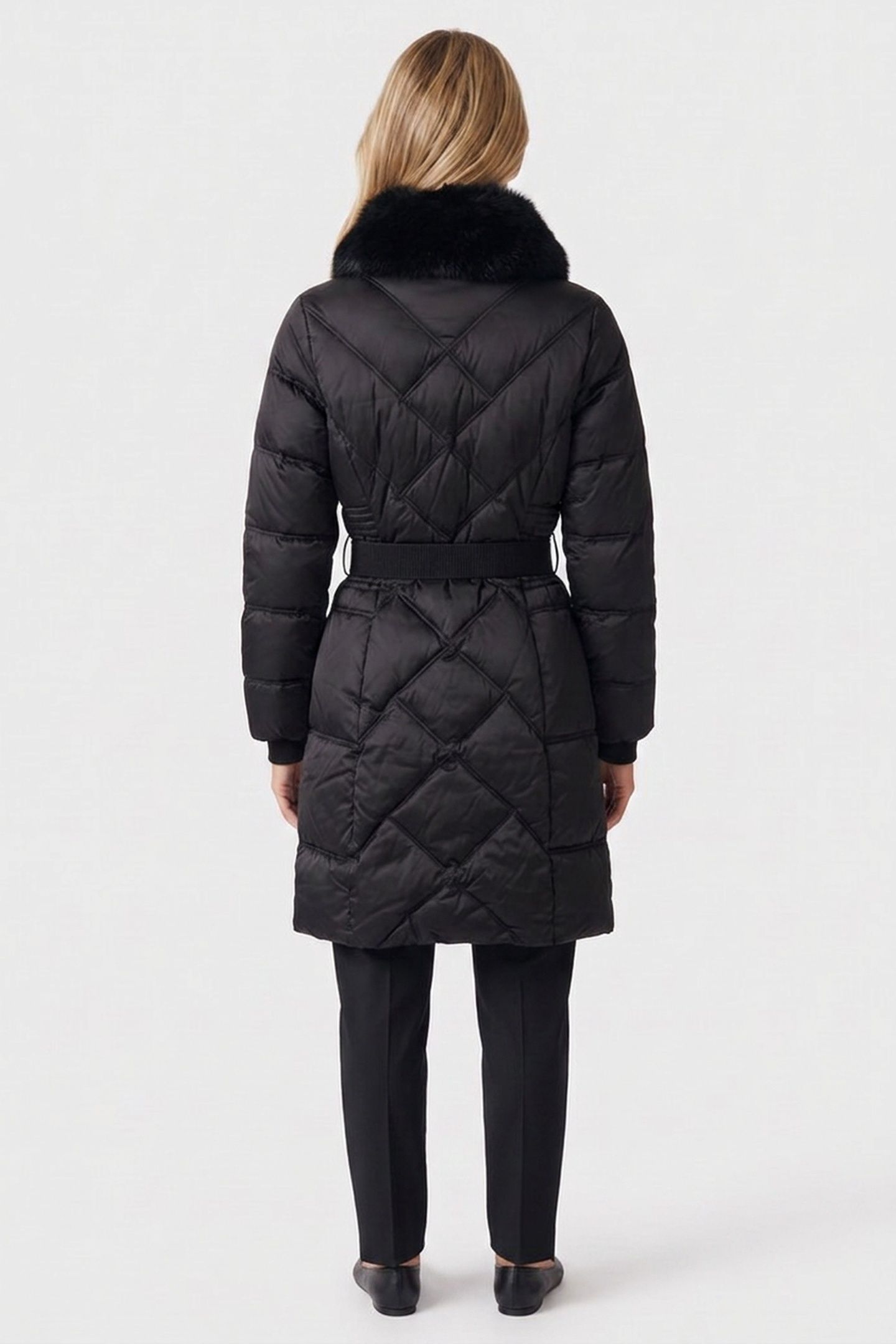 ELLY DOWN MIDI JACKE JET BLACK A996 2