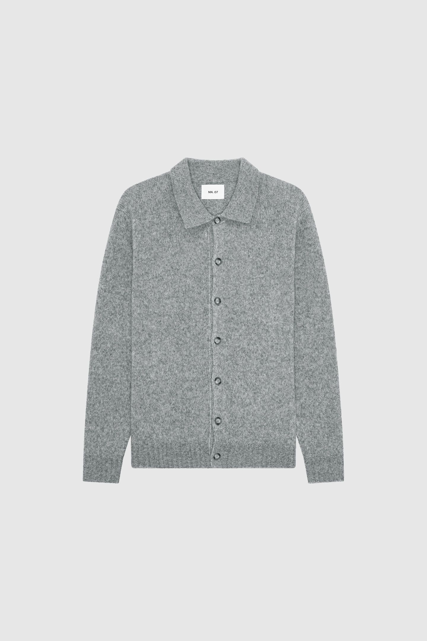 LEE POLO CARDIGAN 6598 GREY MEL. 4