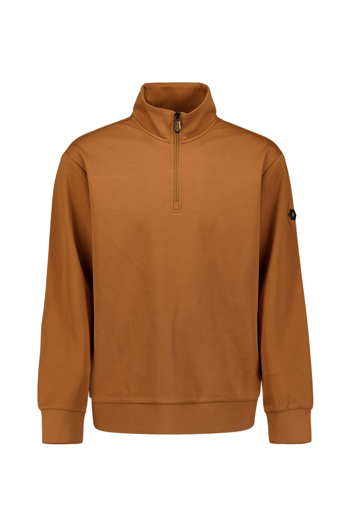 SWEATER HALF ZIP CARAMEL 4