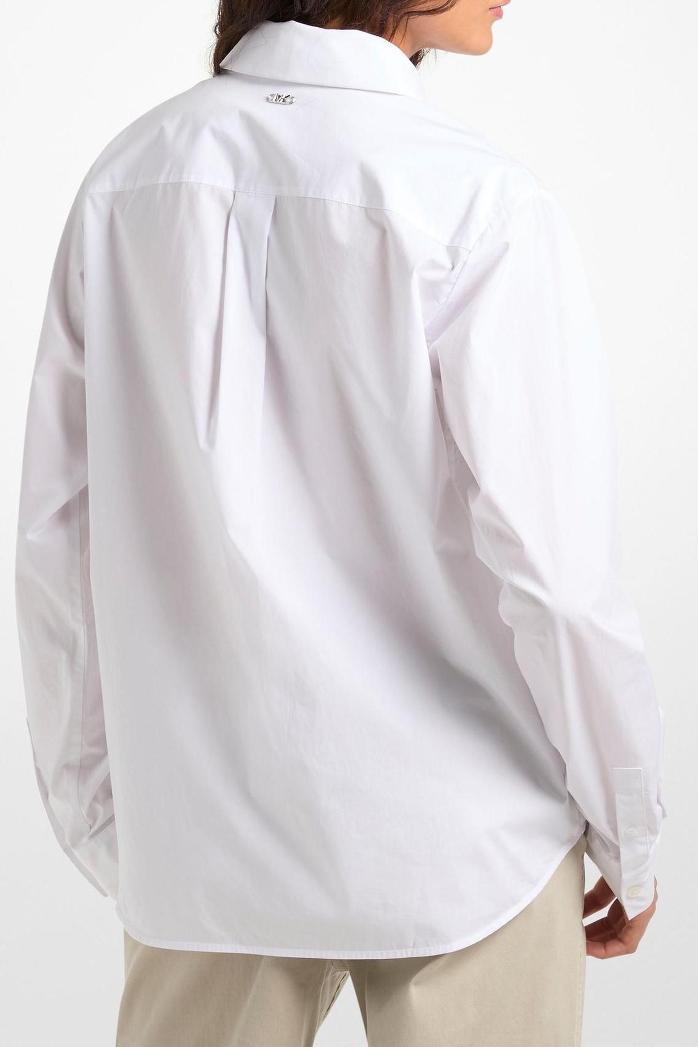 POPLIN BUTTON DOWN SHIRT WHITE 2