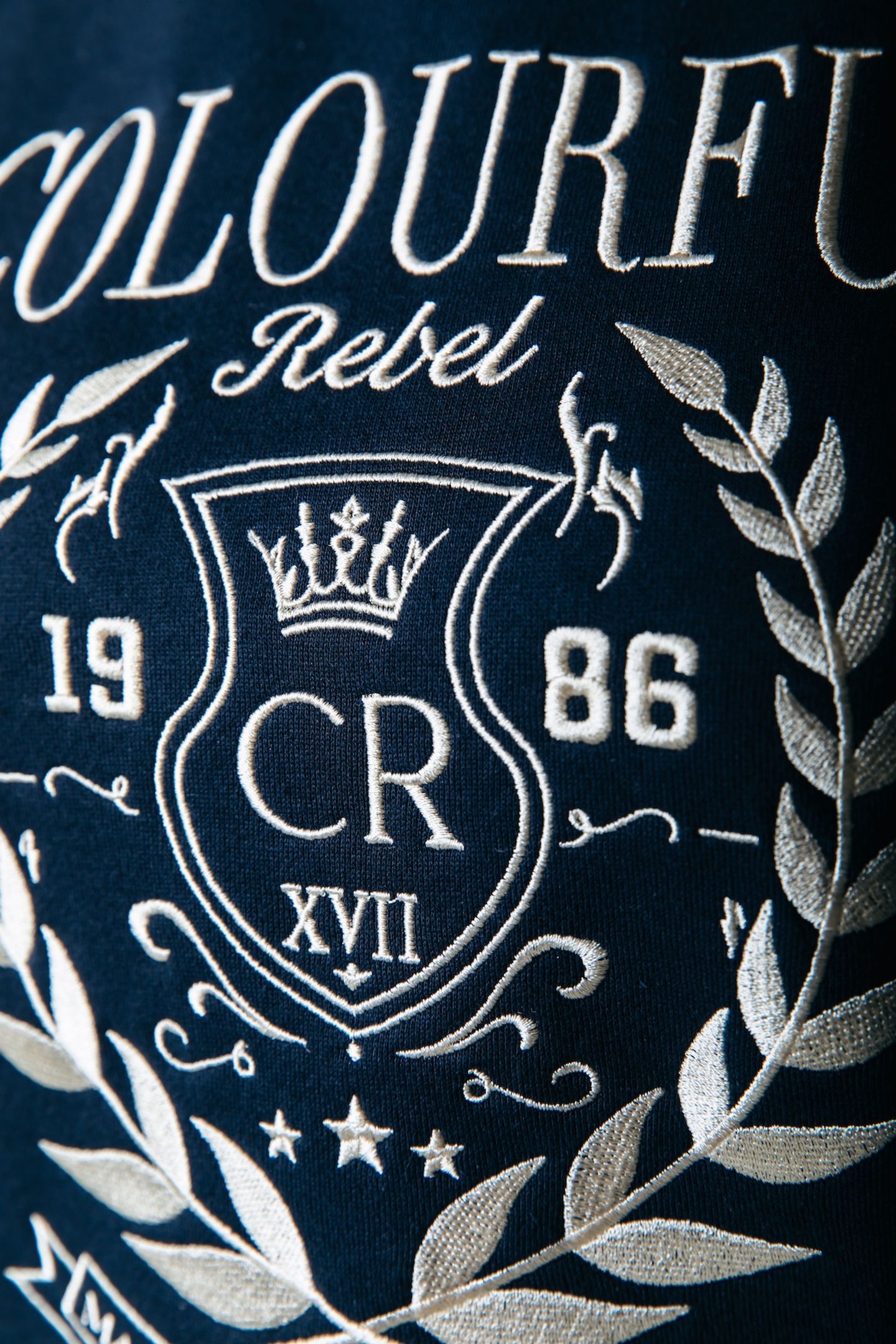 COLLEGE 1986 EMBRO RELAXED SWEAT NAVY 5