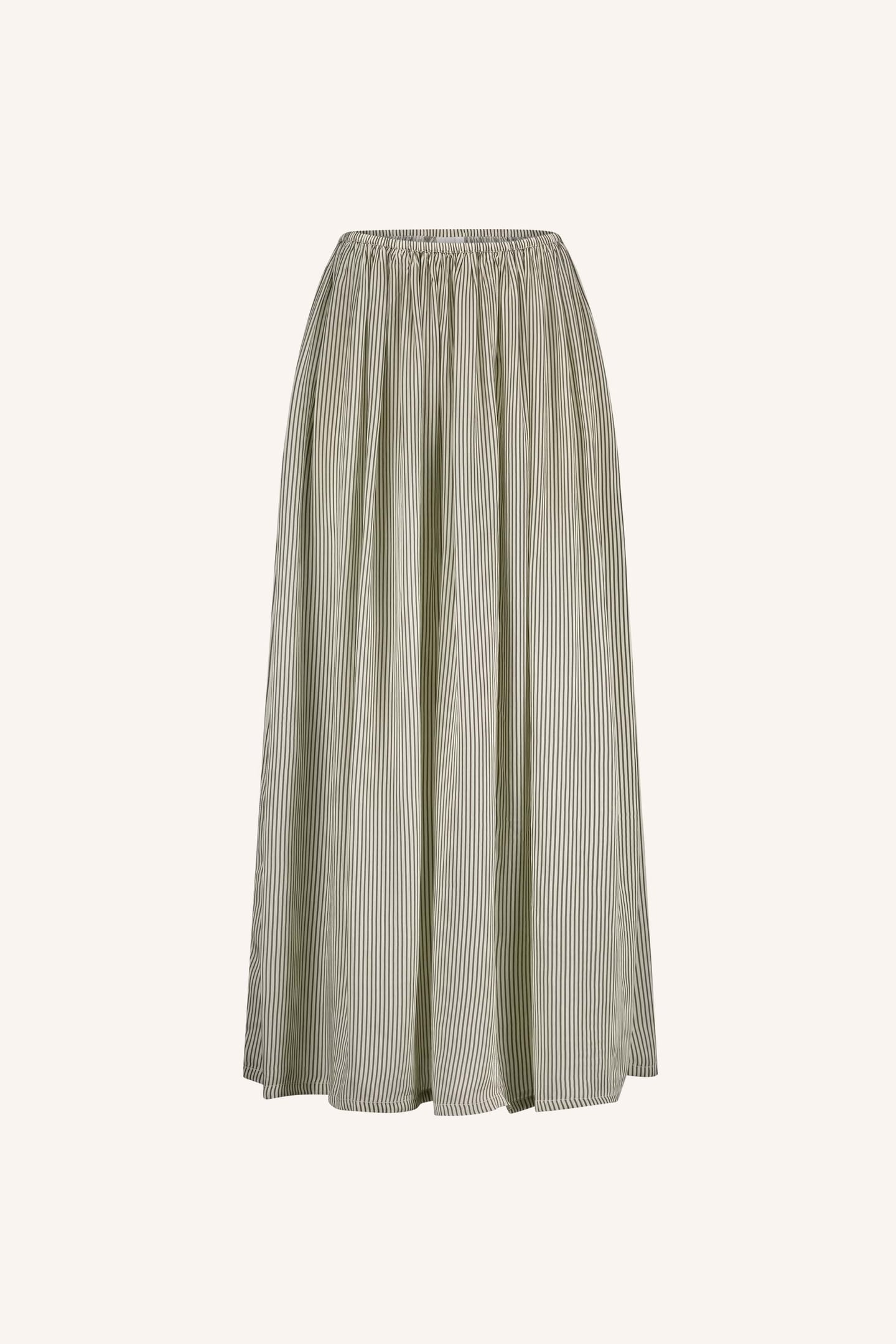 REVA VISCOSE STRIPE SKIRT GRAPHITE STRIPE PRINT 6