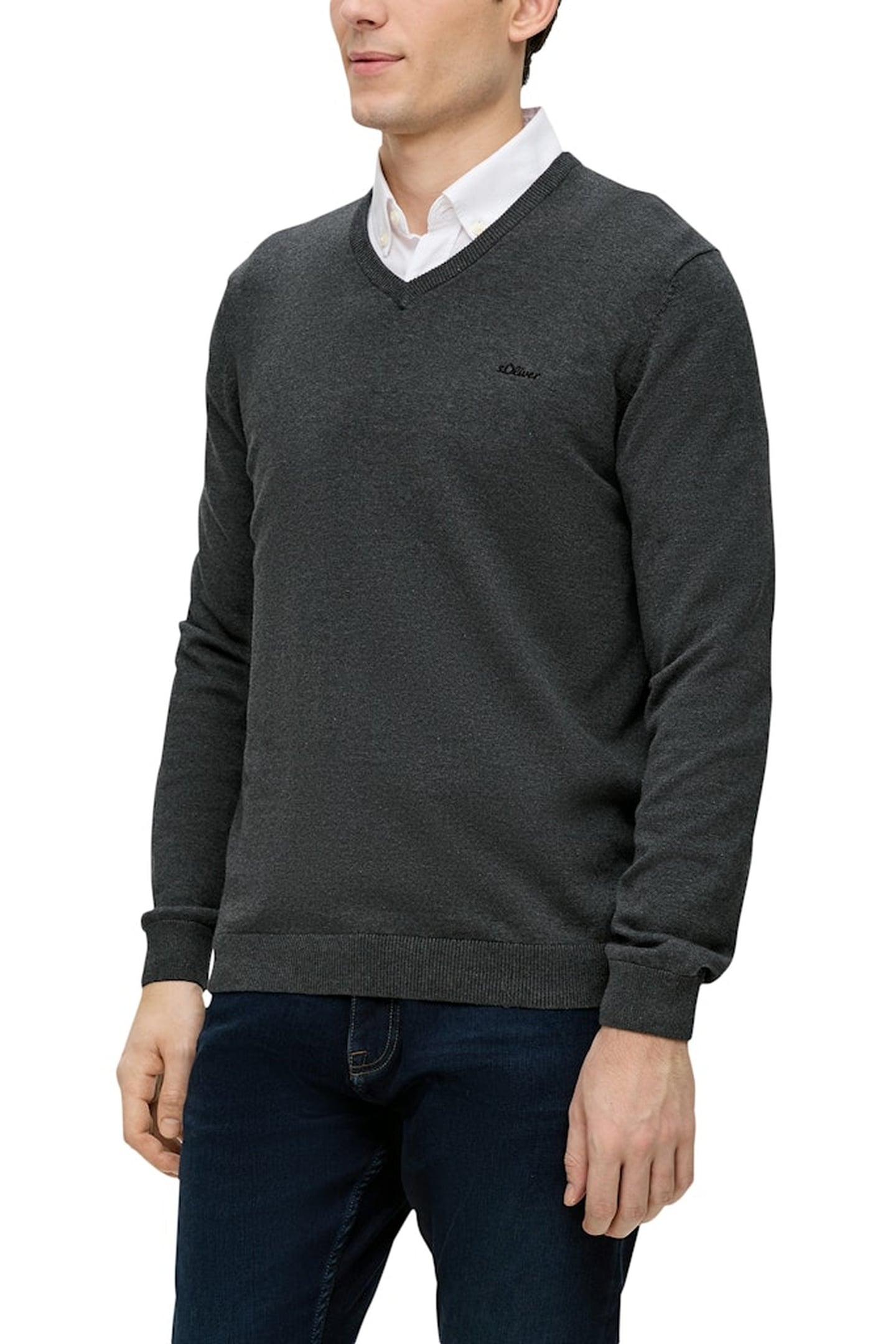 S.OLIVER PULLOVER GREY/BLACK 1