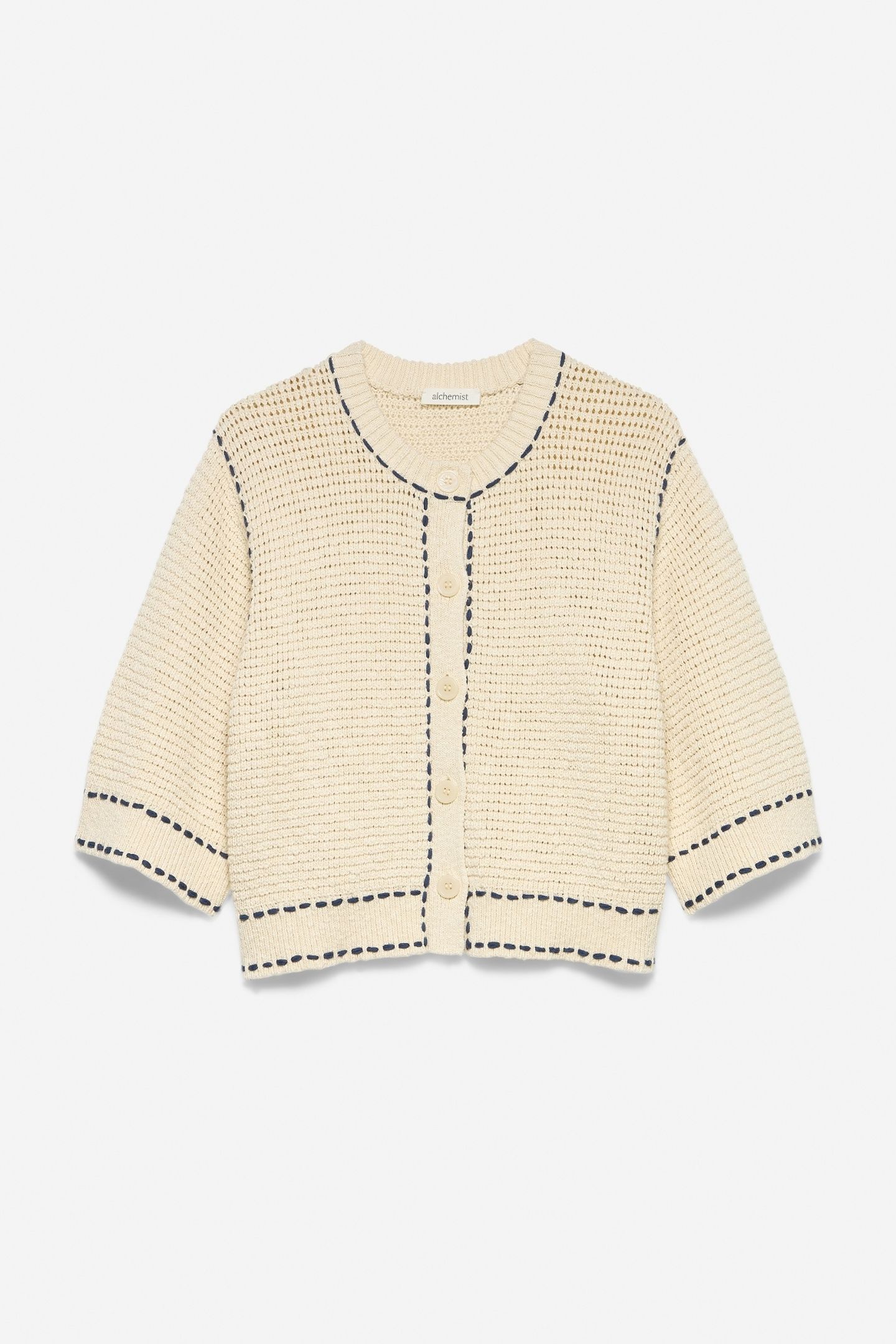 CARDIGAN CAROLINE WOOL WHITE 3