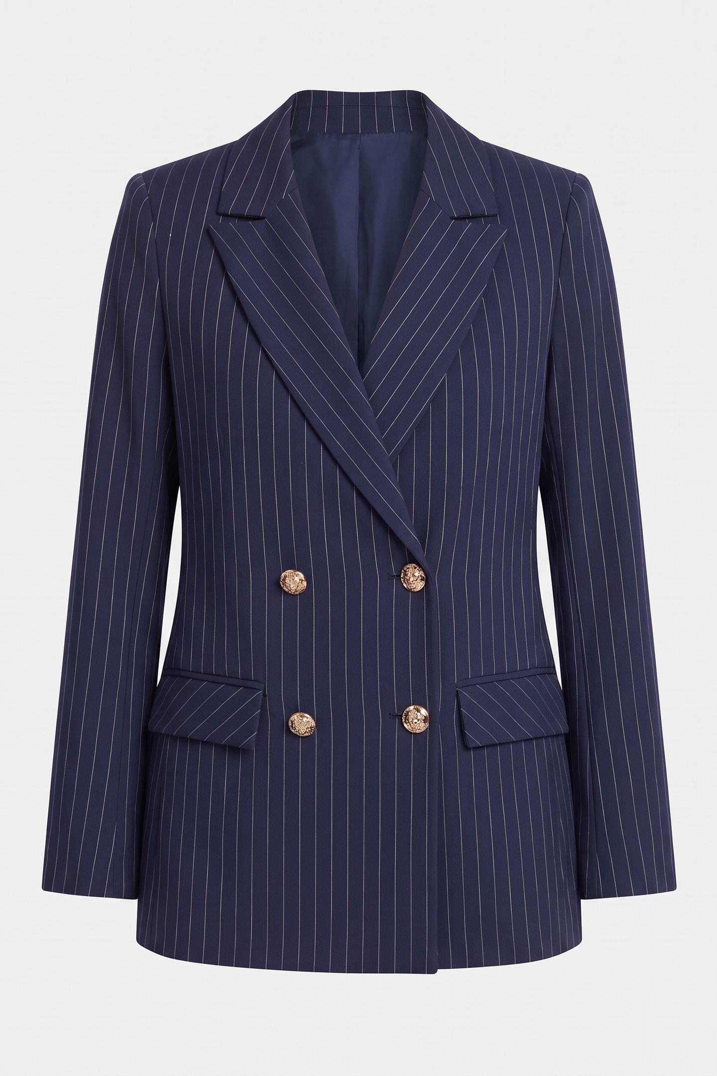 SIDNEY BLAZER NAVY PINSTRIPE WHITE 3