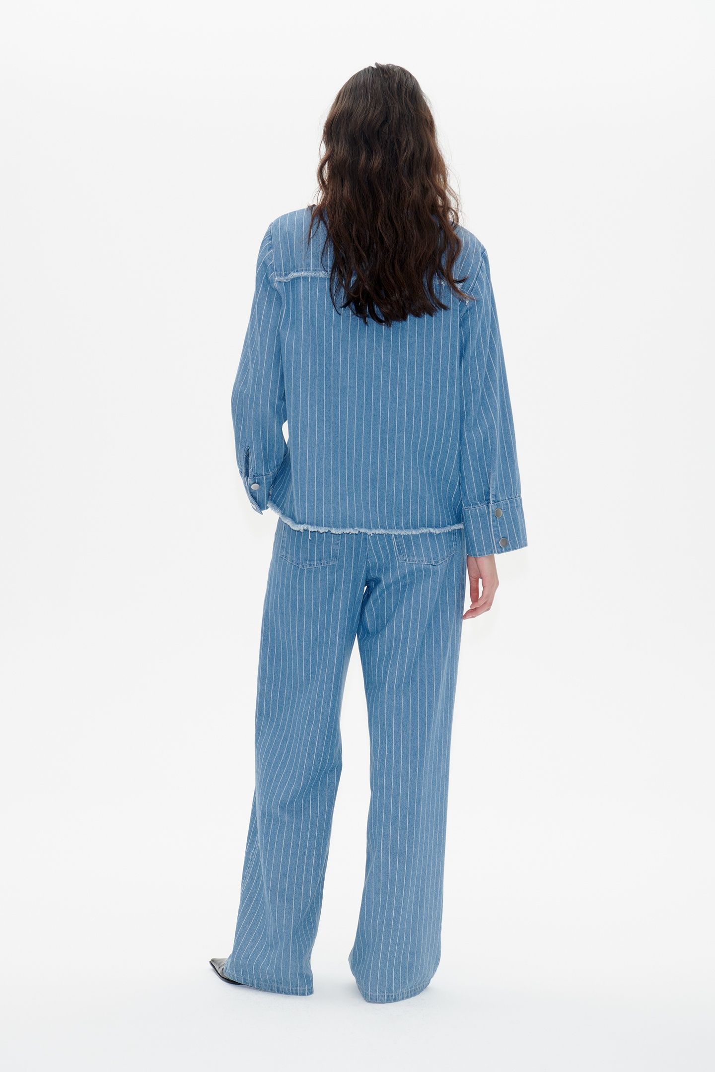 BO JACKET BLUE PINSTRIPE DENIM 2