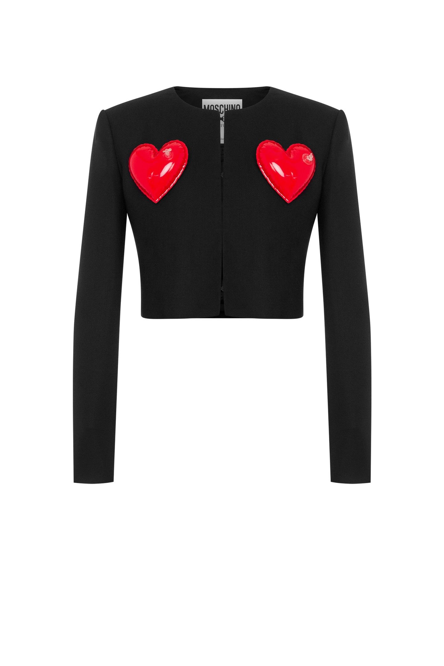 INFLATABLE HEARTS STRETCH GABARDINE JACKET BLACK 3