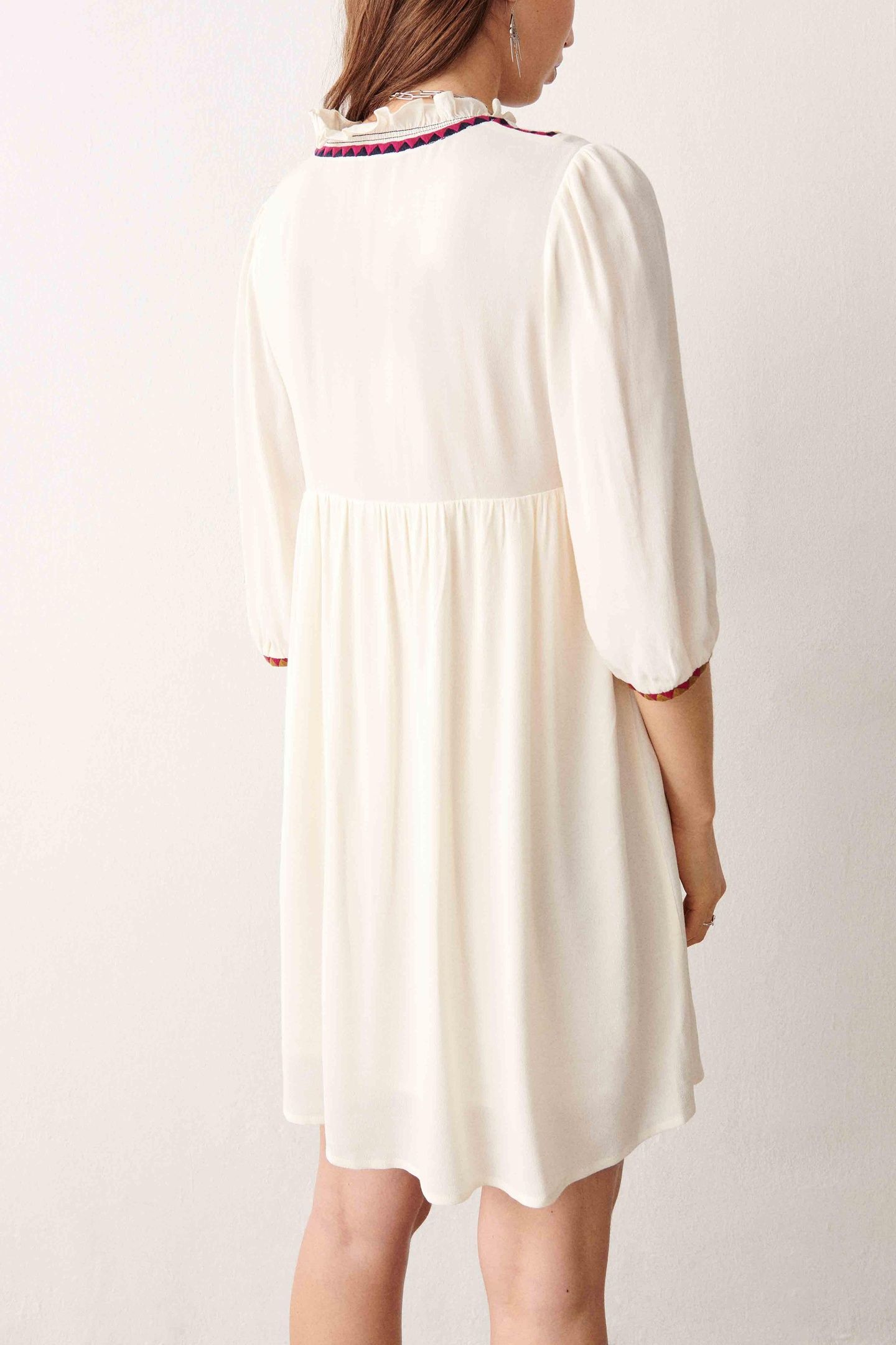 MINI DRESS ECRU 3