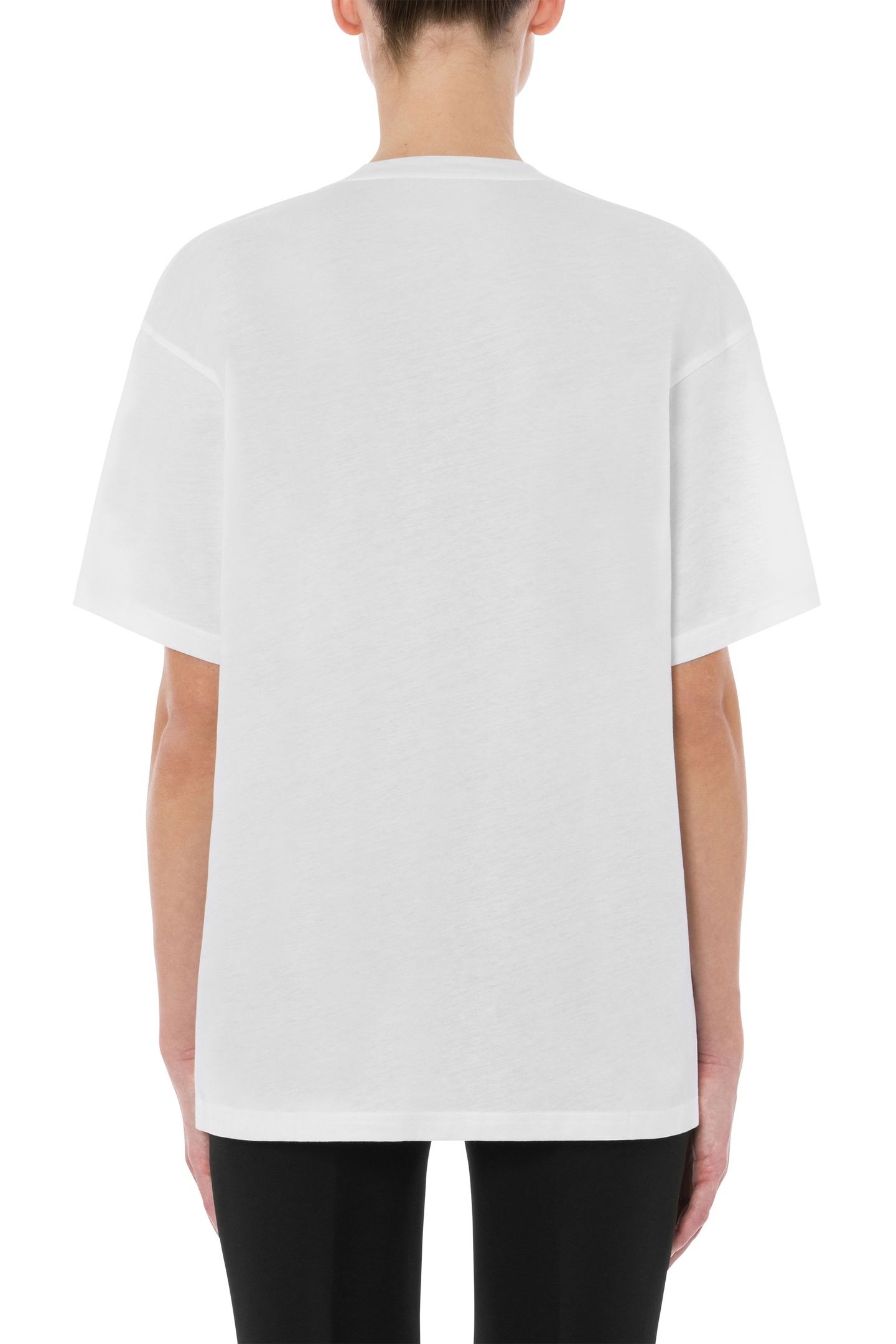 MOSCHINO TEDDY BEAR ORGANIC JERSEY T-SHIRT WHITE 2