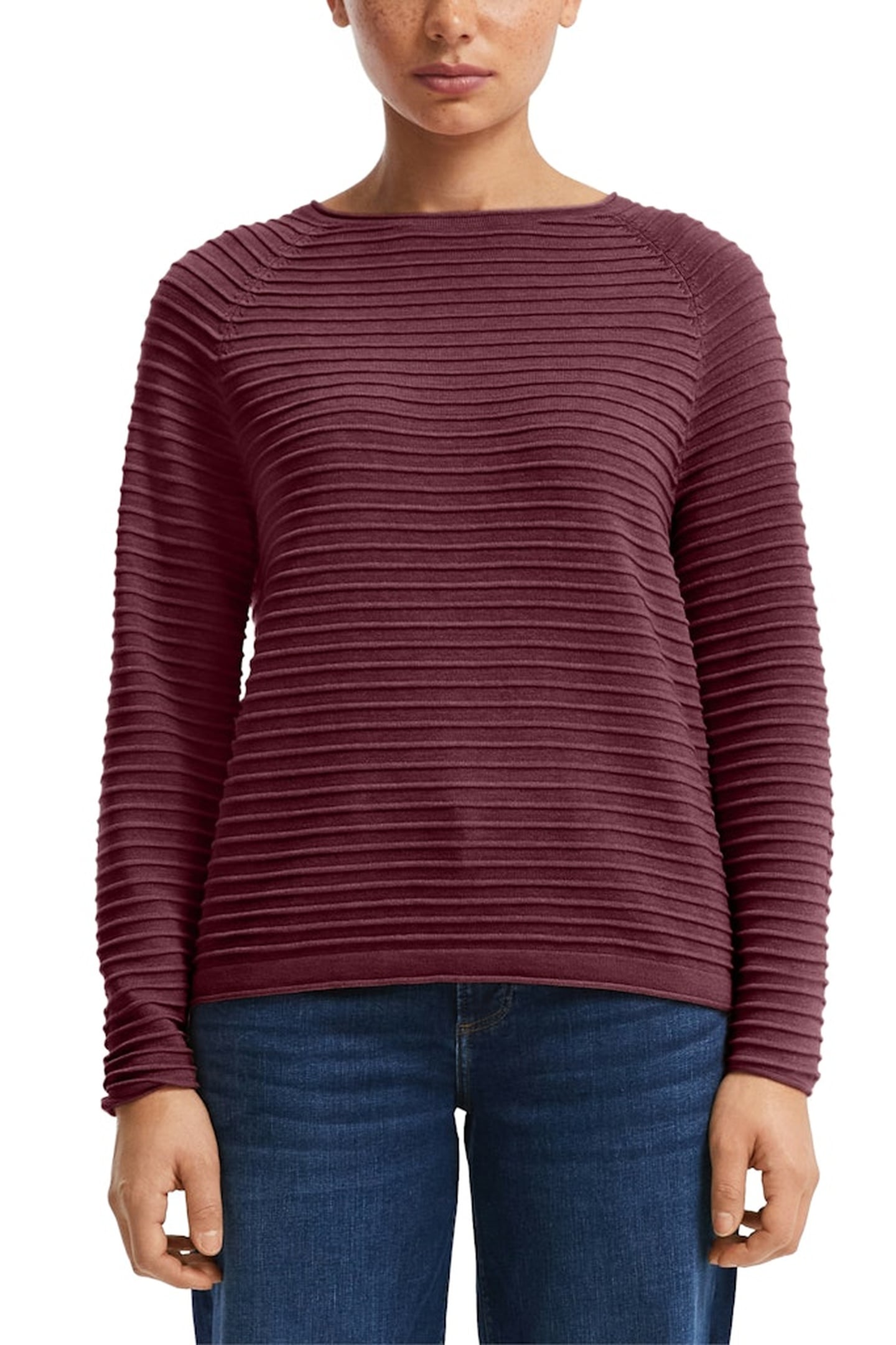 S.OLIVER-QS PULLOVER BURGUNDY 1