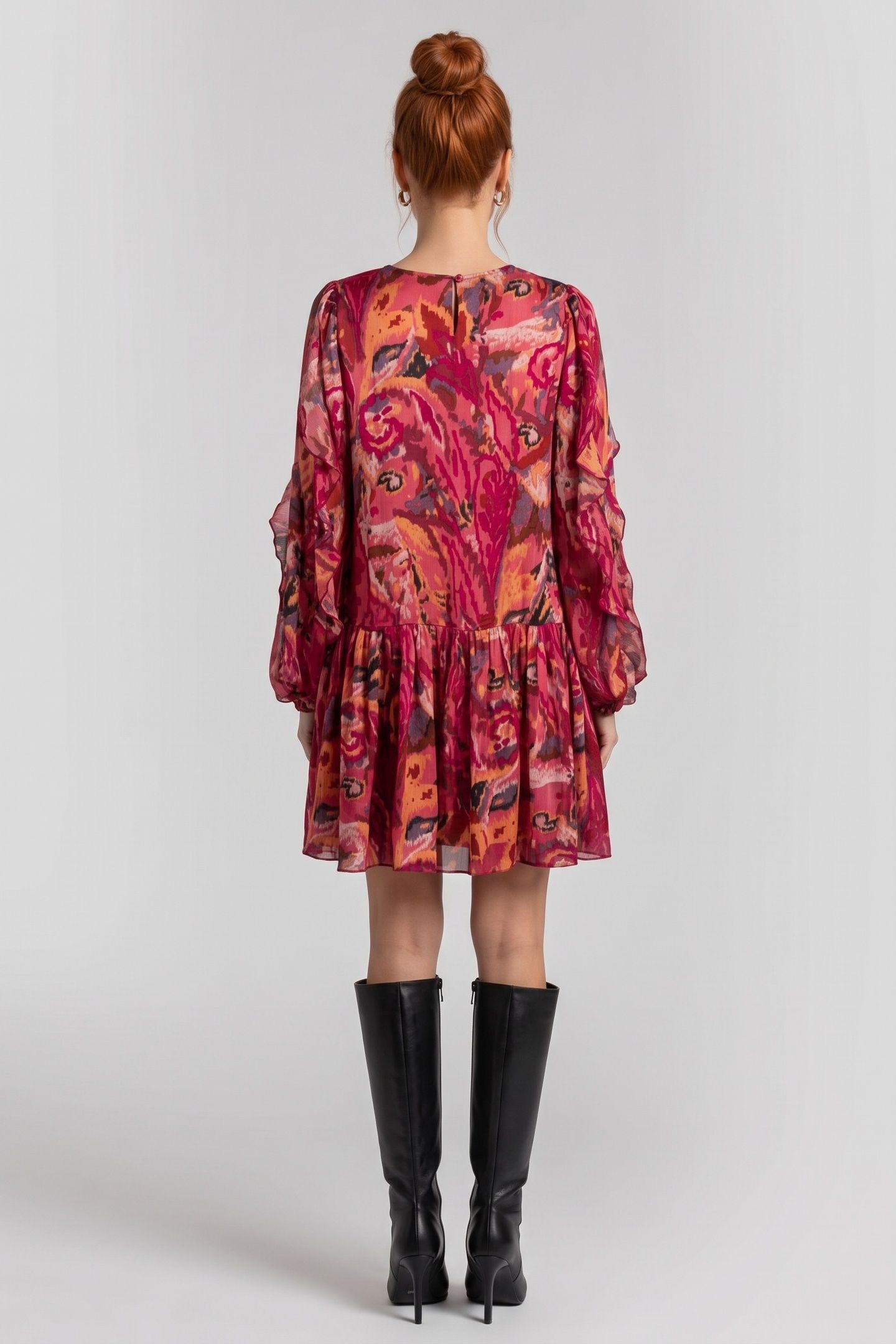 NORA DRESS FUCHSIA 2