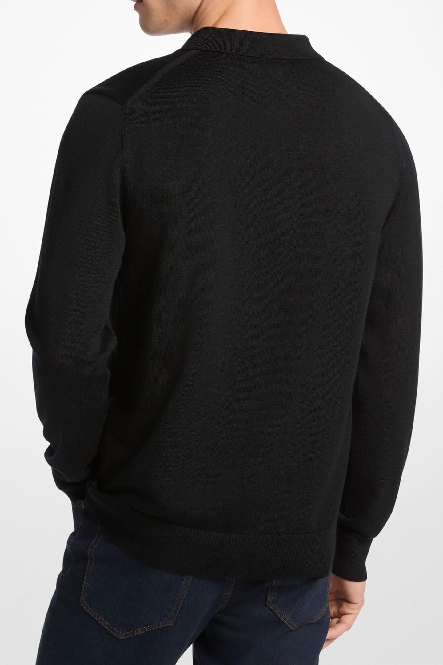MERINO LS POLO BLACK 2