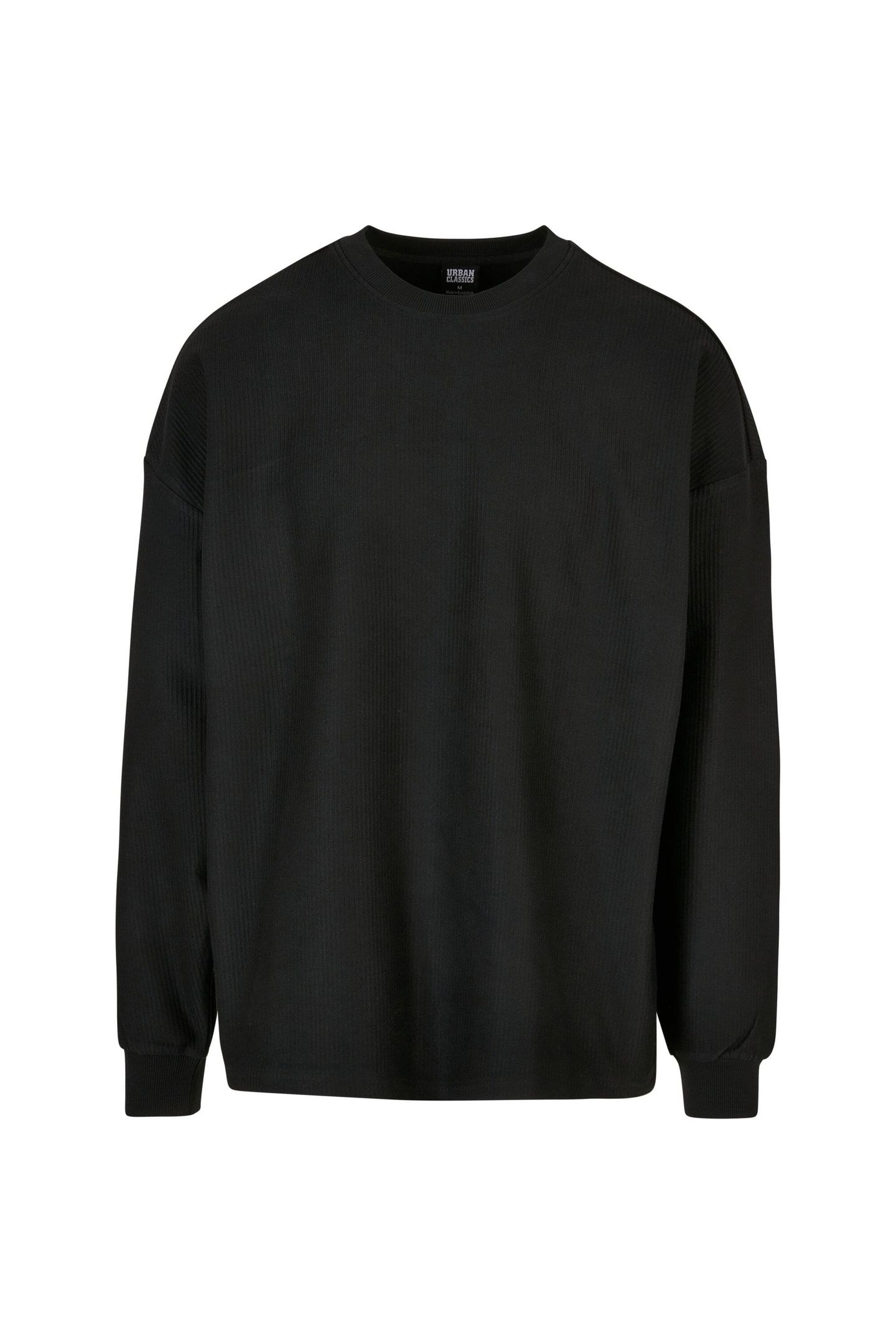 RIB TERRY BOXY CREW BLACK 5