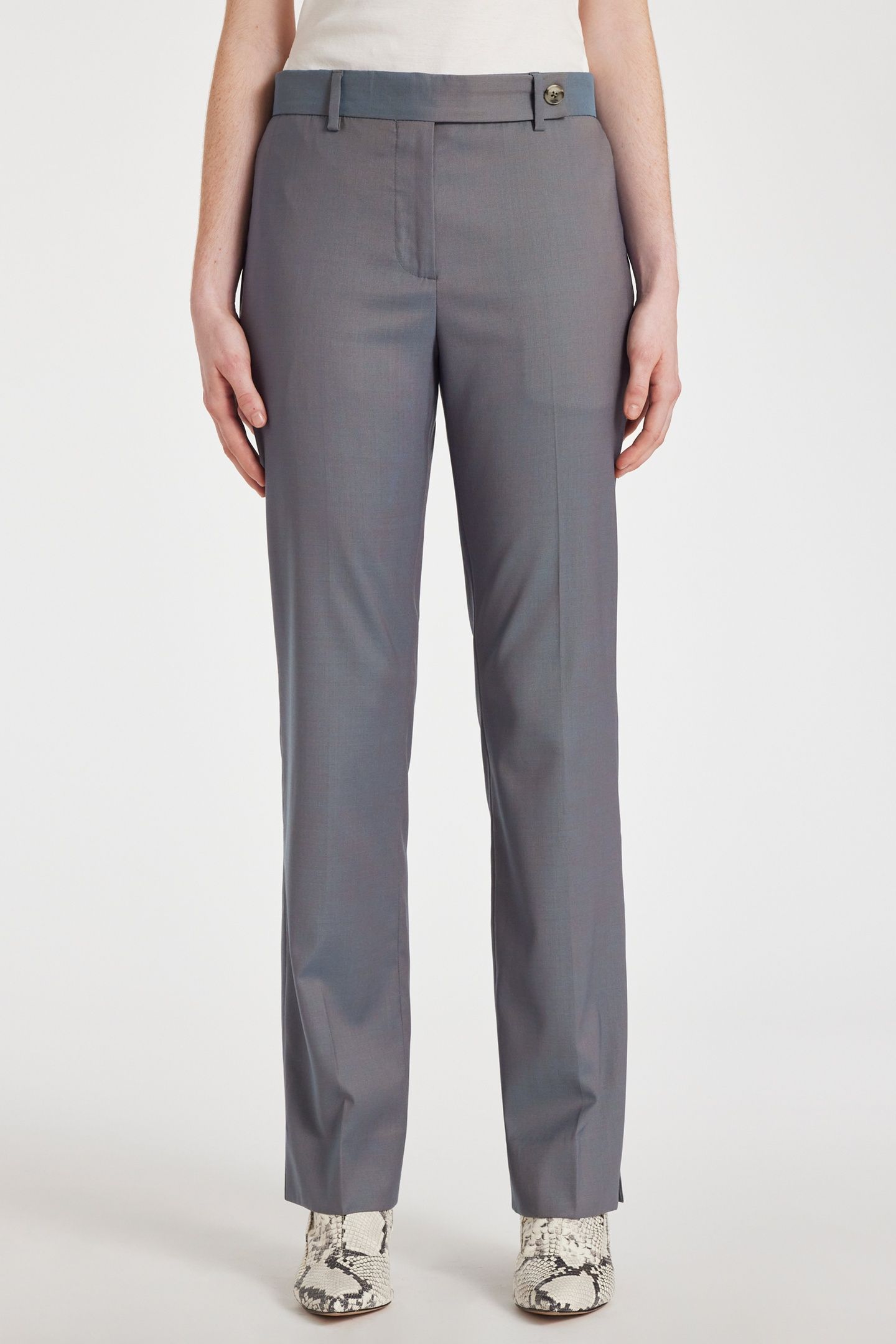 WOMENS TROUSERS GREYISH BLUE 1