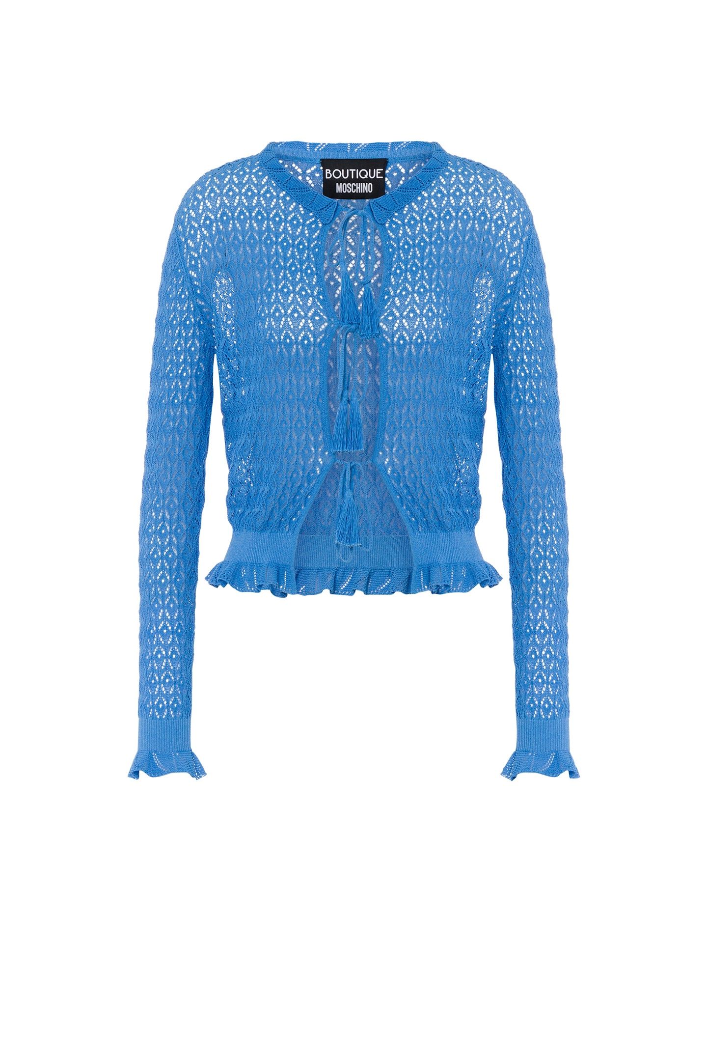 PUNCHED COTTON CARDIGAN BLUE 3
