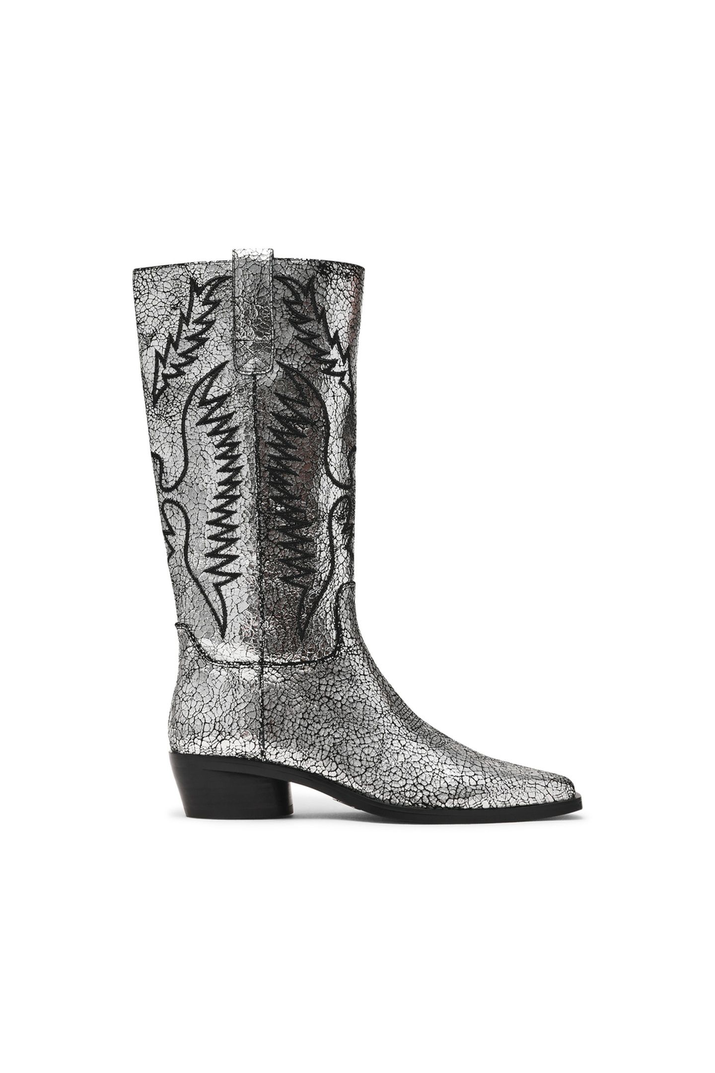 TREVI BOOTS SILVER LEATHER 1