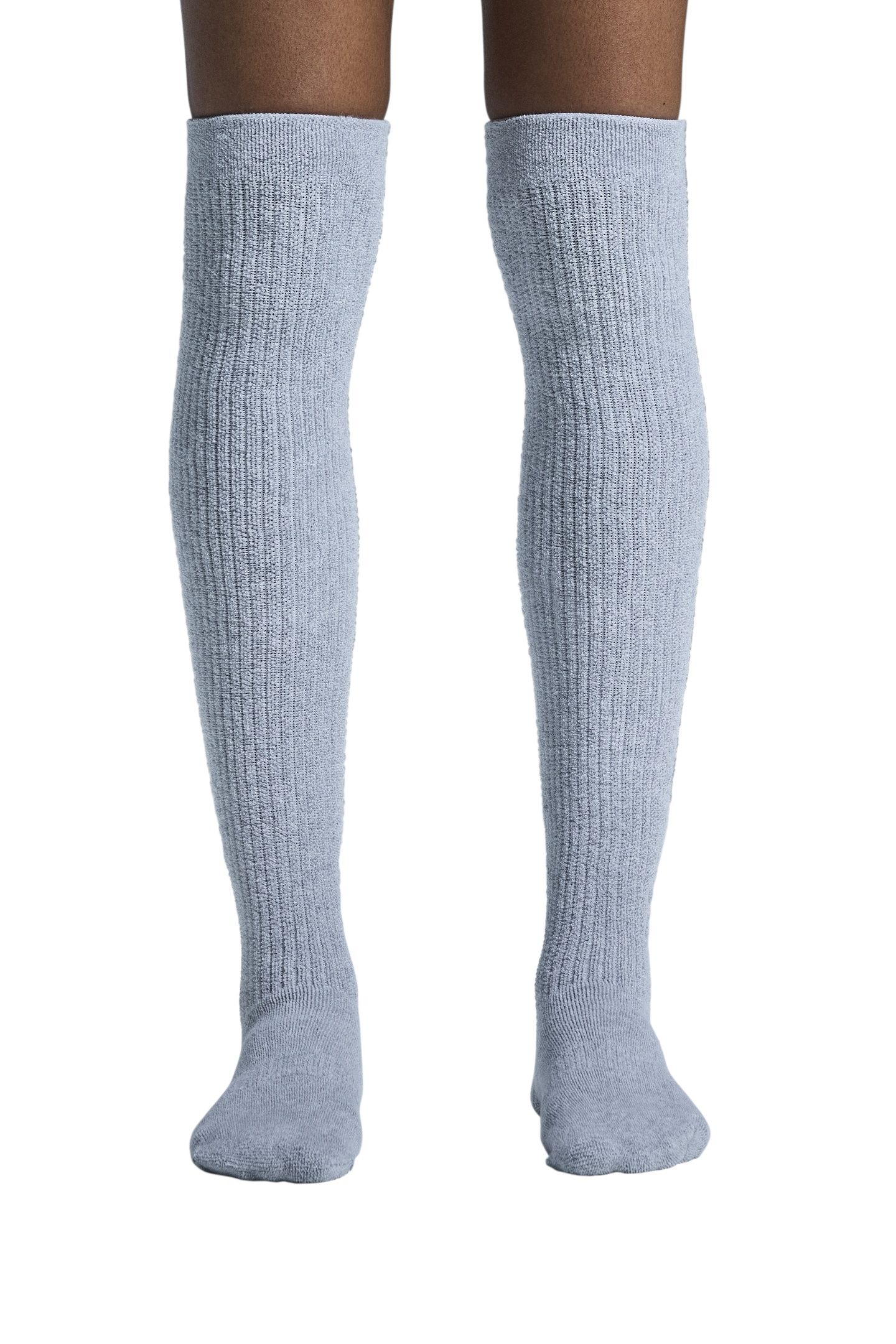 TERRY SOCK KNEE HIGH 1 UNISEX HEATHER GRAY 3