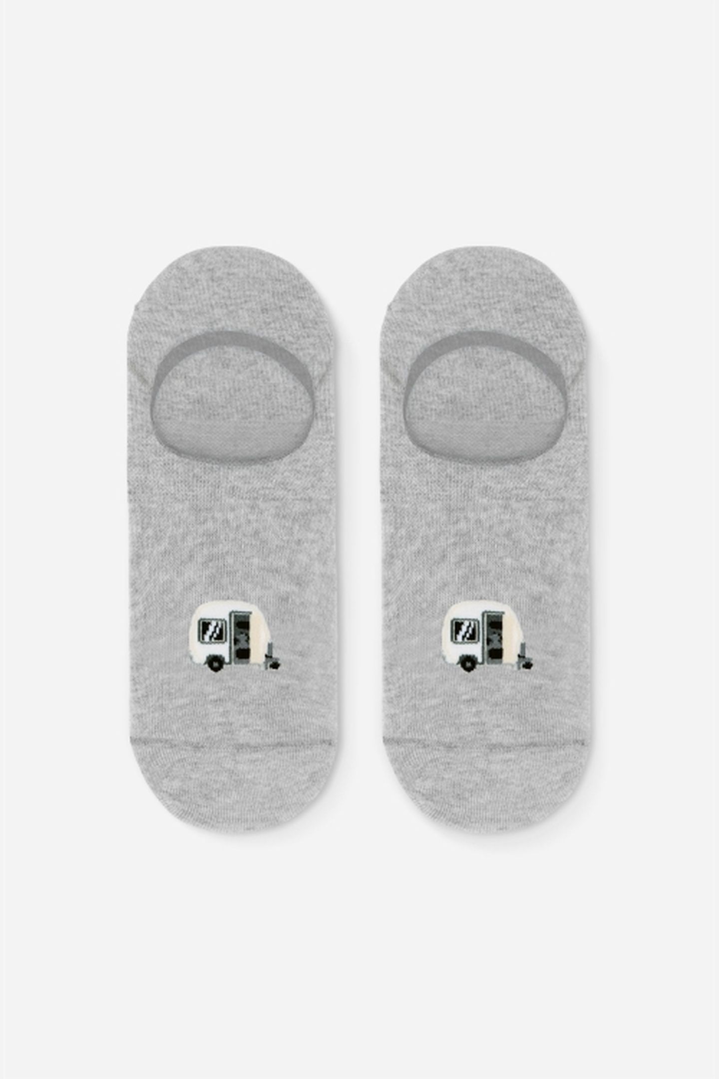 A-DAM 3-PACK CASUAL SOCKS MEL CARAVAN GREY MELANGE 2