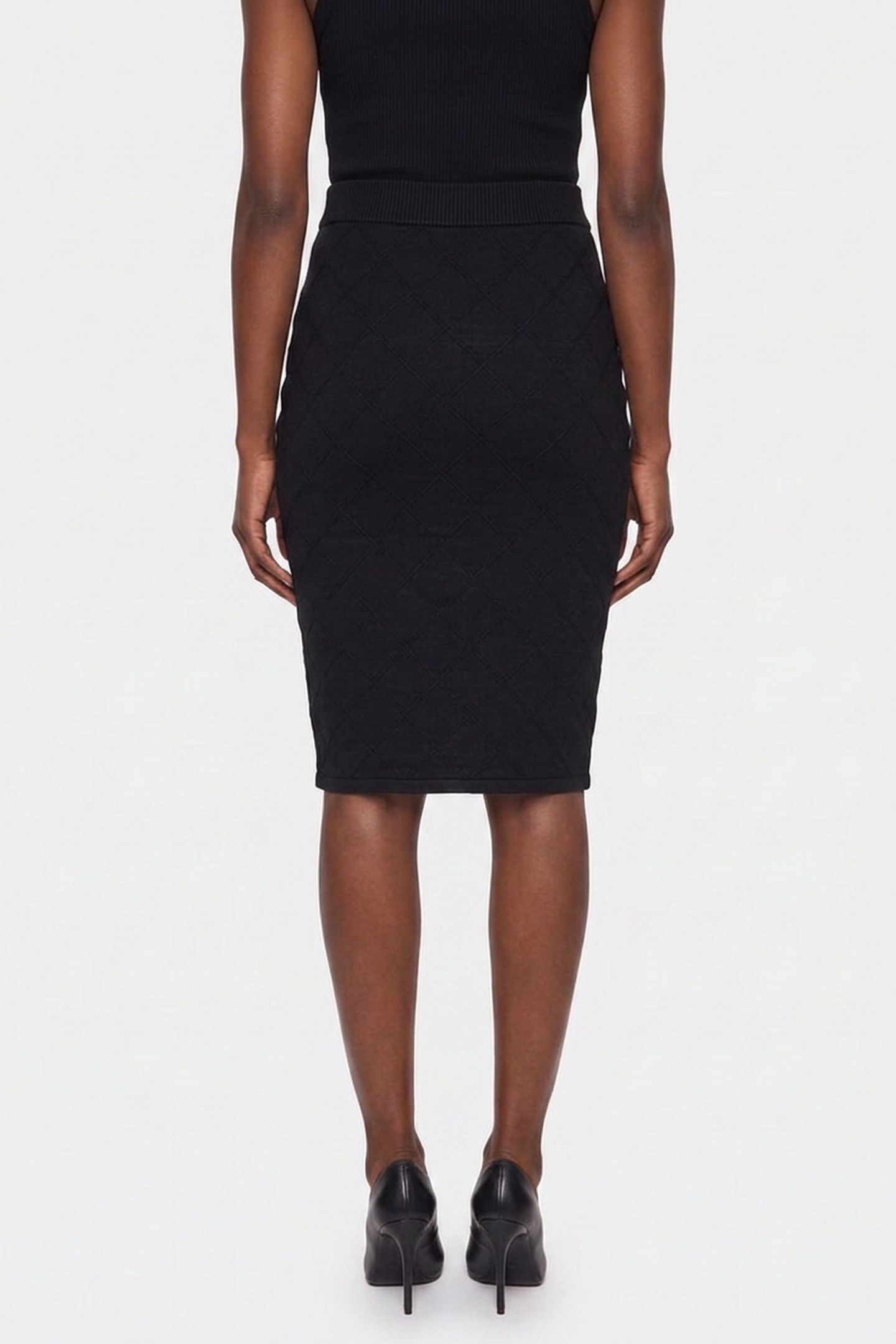 MILEY PENCIL SKIRT JET BLACK A996 2