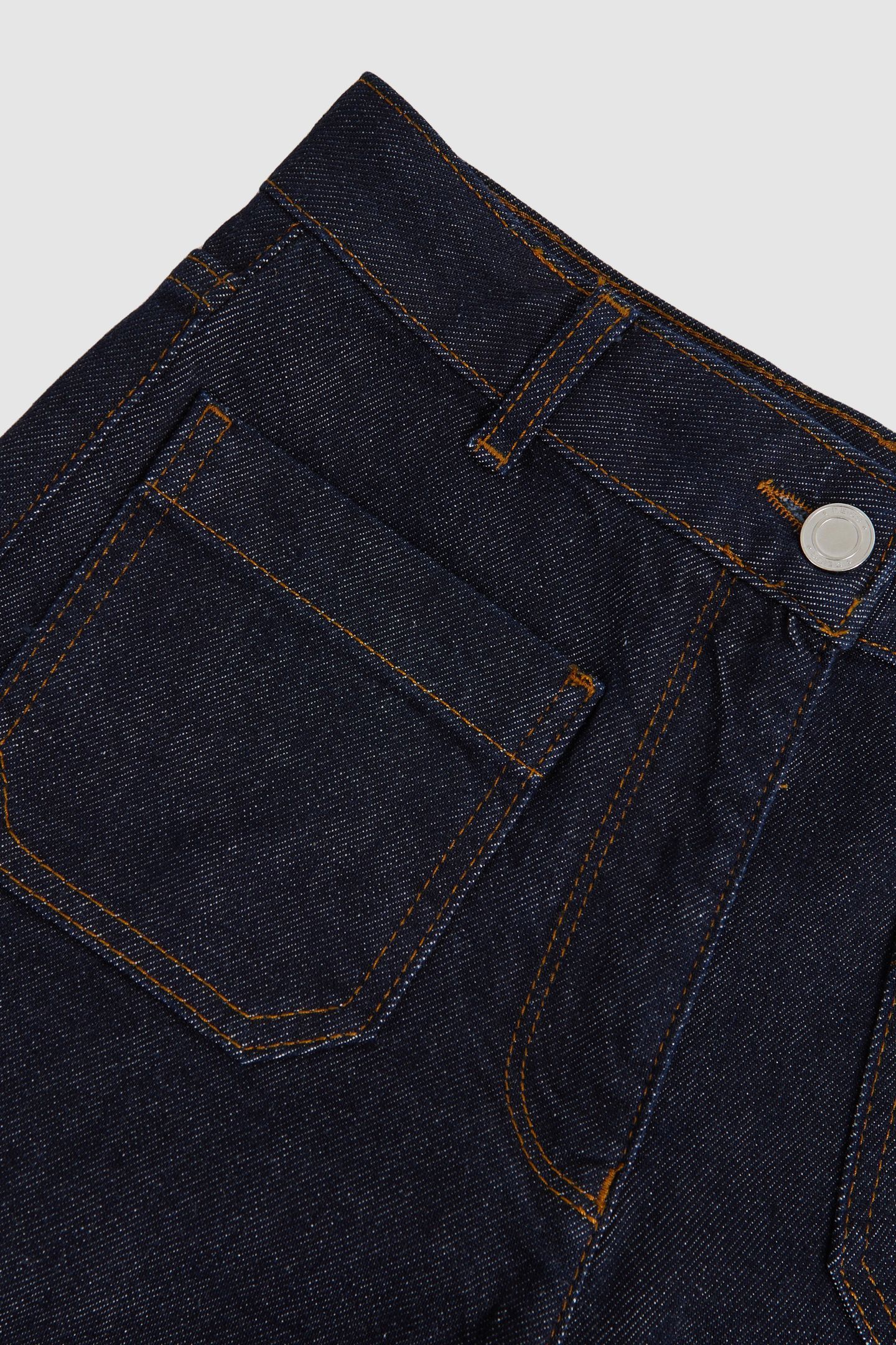 STRAIGHT PATCH POCKET JEAN DARK BLUE 8