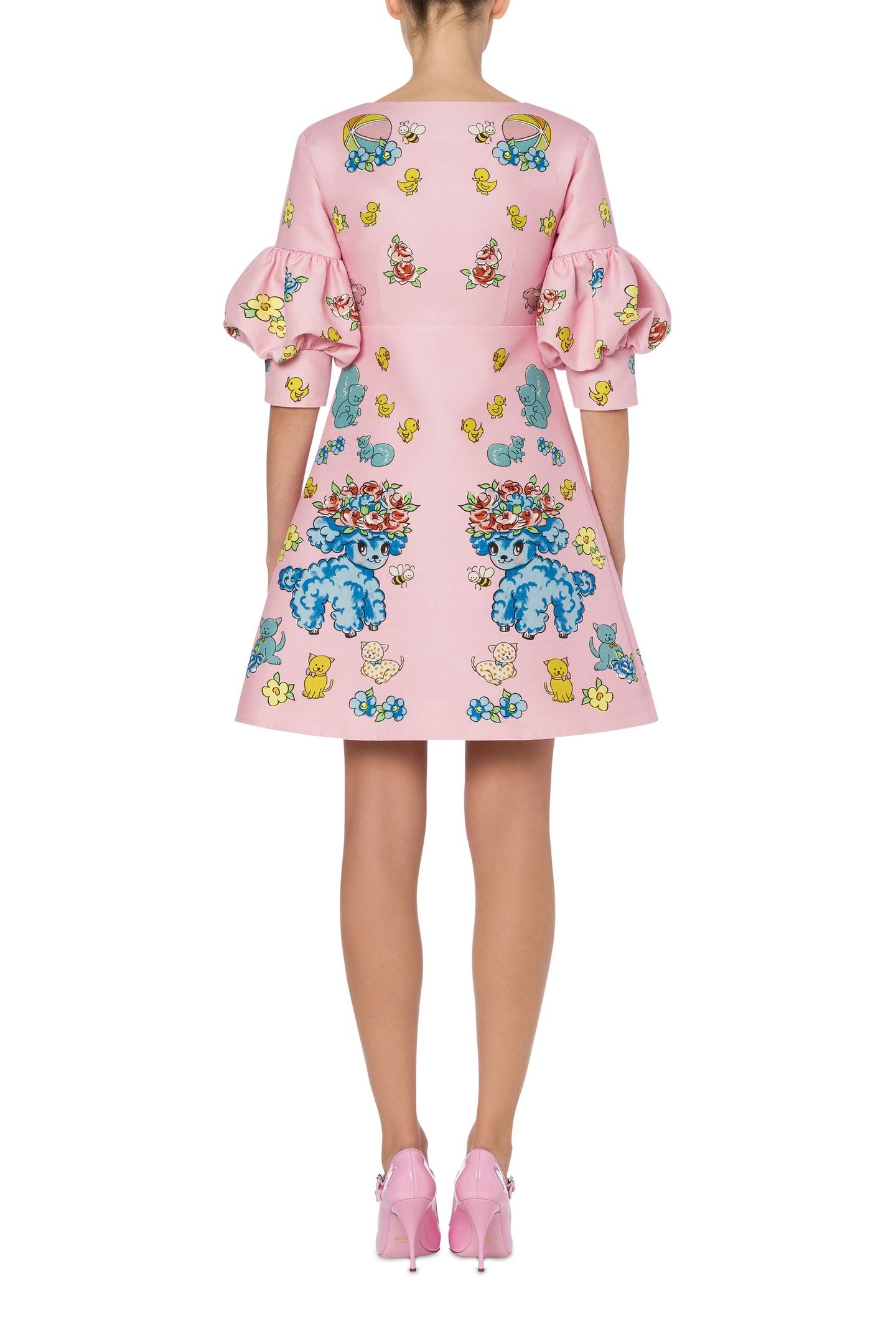 CALICO ANIMALS DUCHESSE DRESS PINK 2