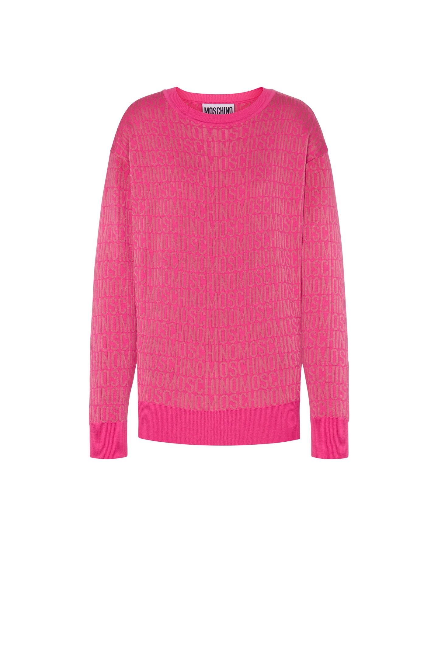 ALLOVER LOGO WOOL PULLOVER PINK 3