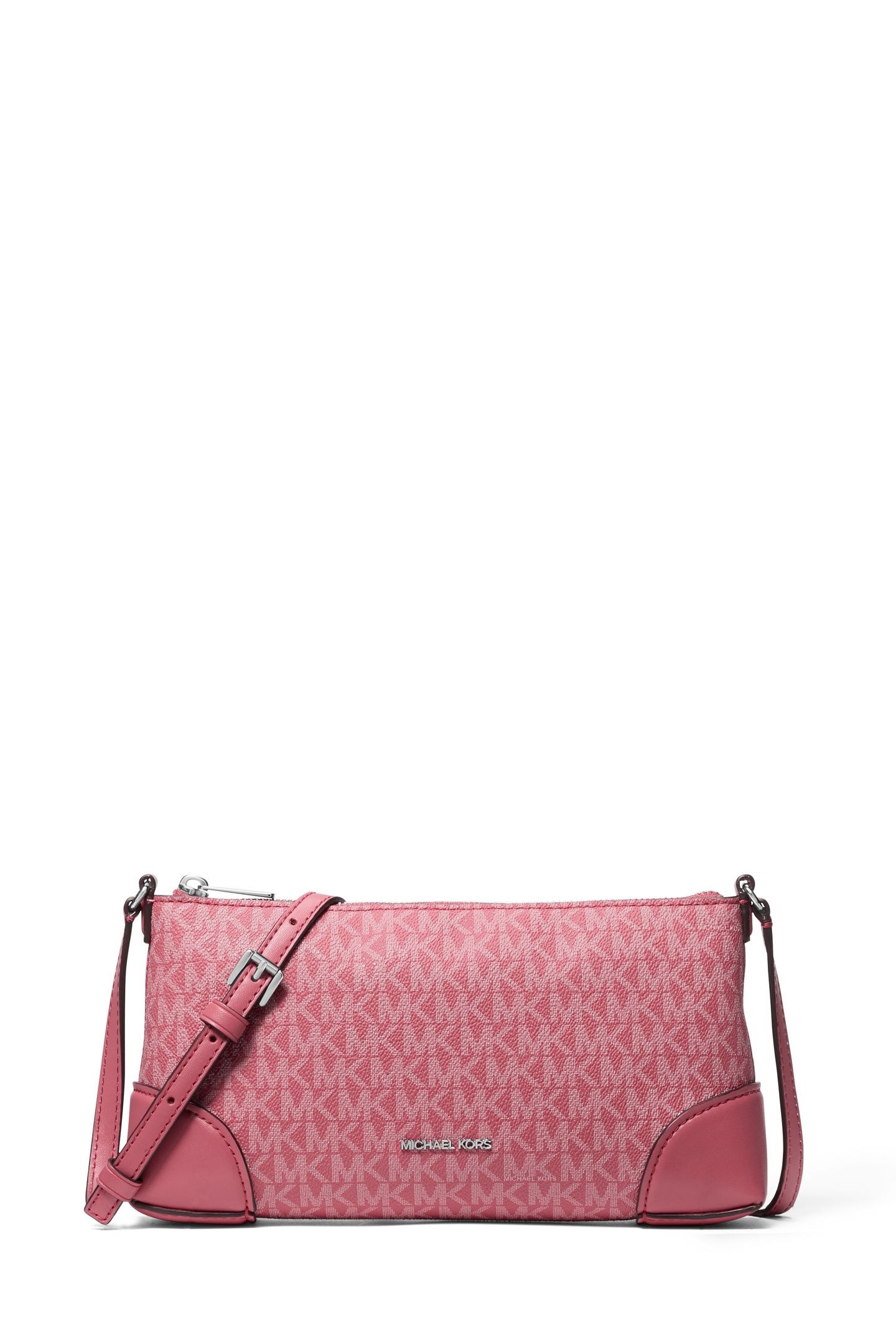SMALL EMBELLISHED ZIP CROSSBODY ROSEWOOD 1