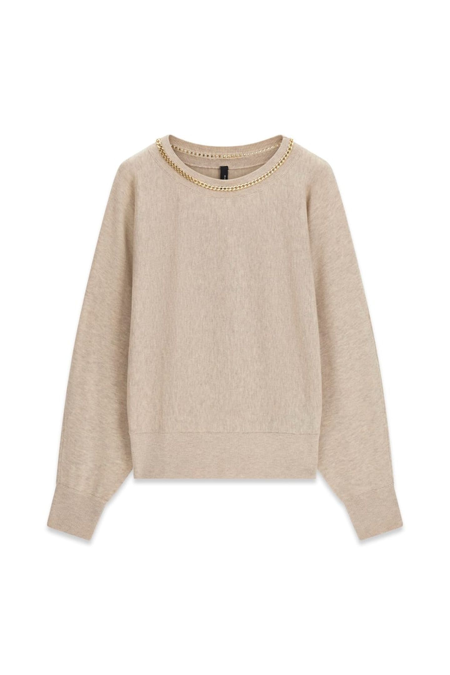 ABEL CN DOLMAN SLEEV VELVET TAUPE MULTI 4