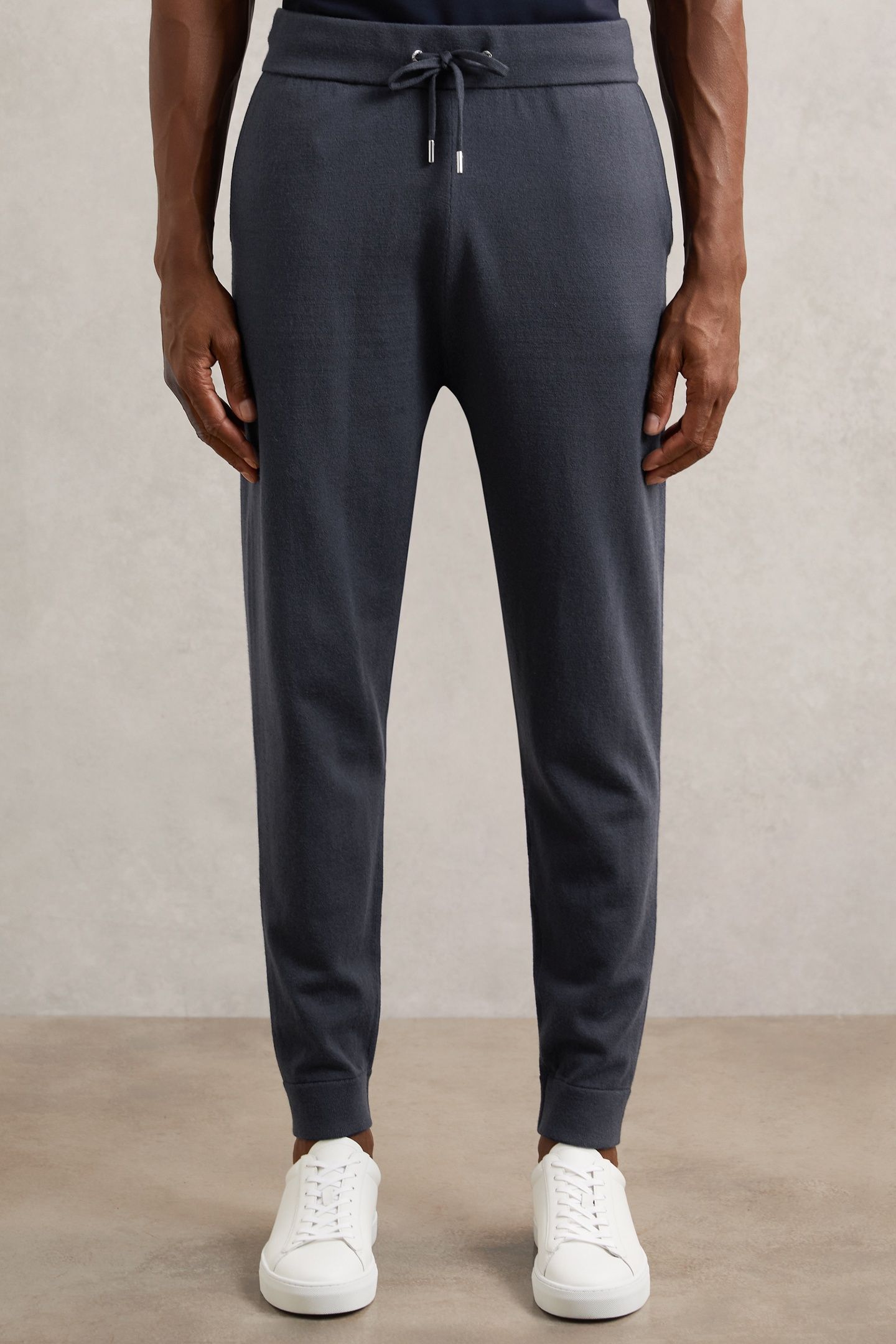 MERINO DRAWSTRING JOGGER MIDNIGHT NAVY 1