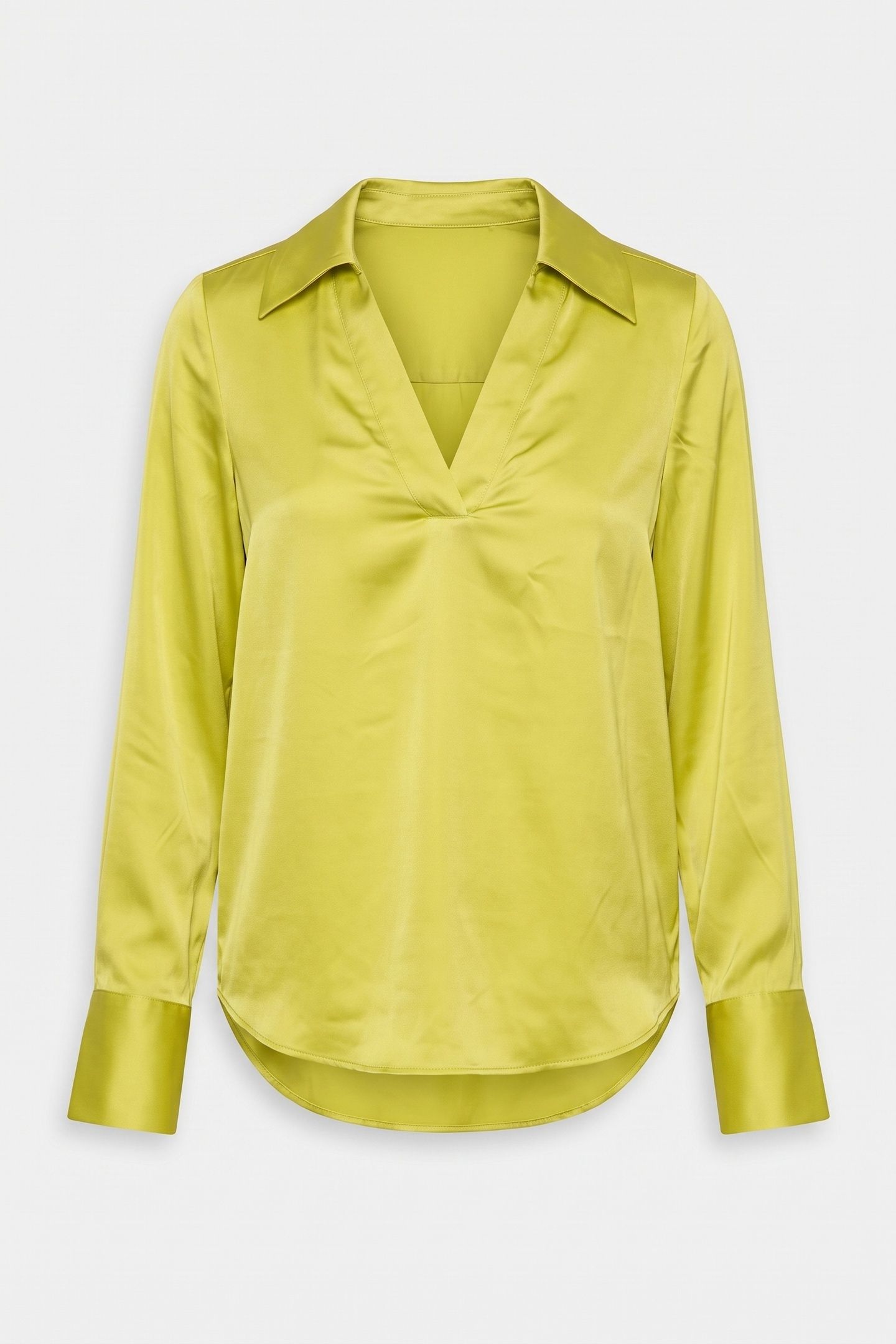 LA VERA SILK SHIRT YELLOW 3