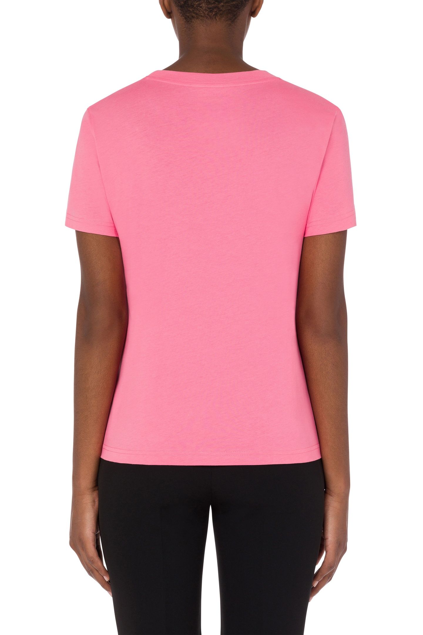 MOSCHINO TEDDY BEAR ORGANIC JERSEY T-SHIRT PINK 2